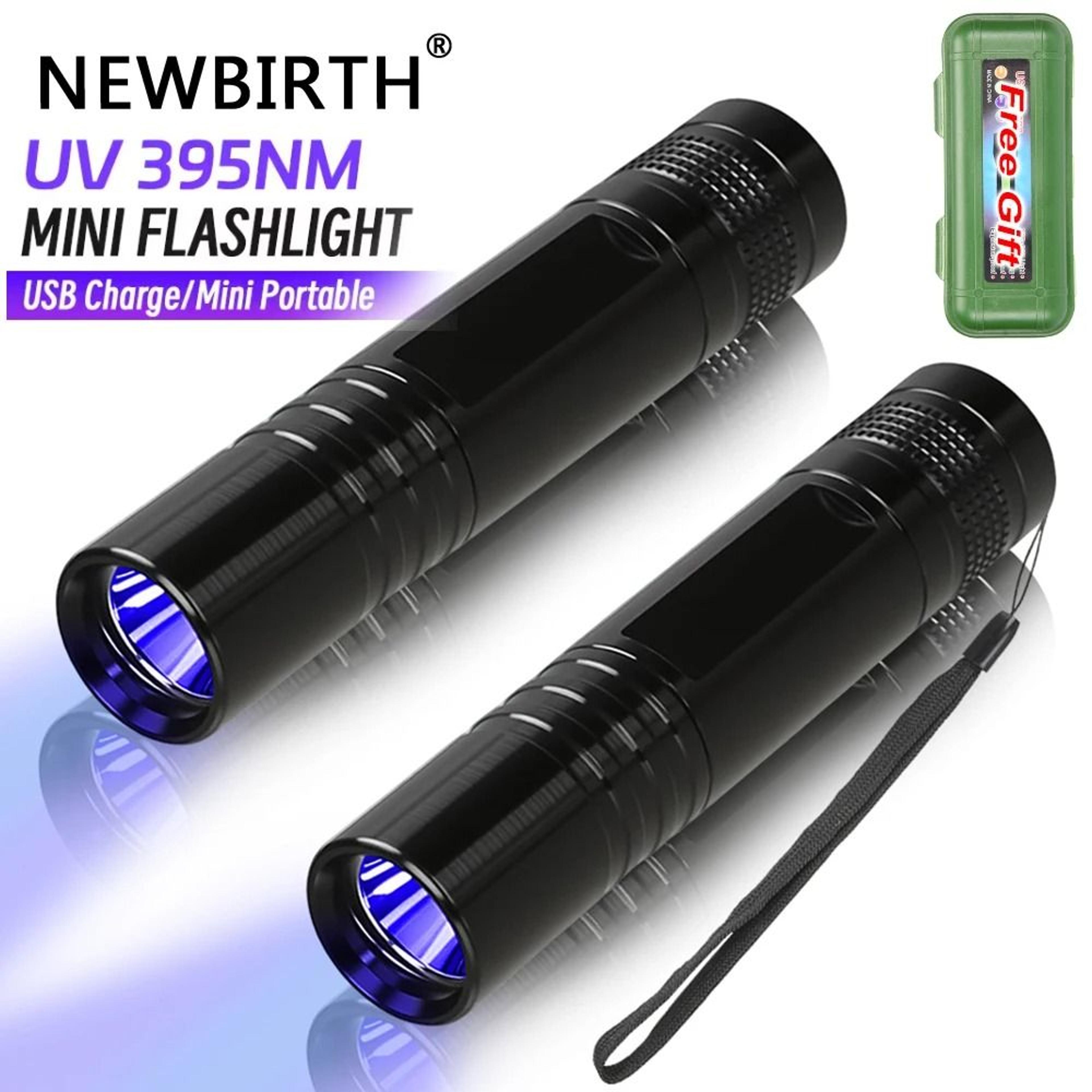 395nm uv blacklight detection flashlight