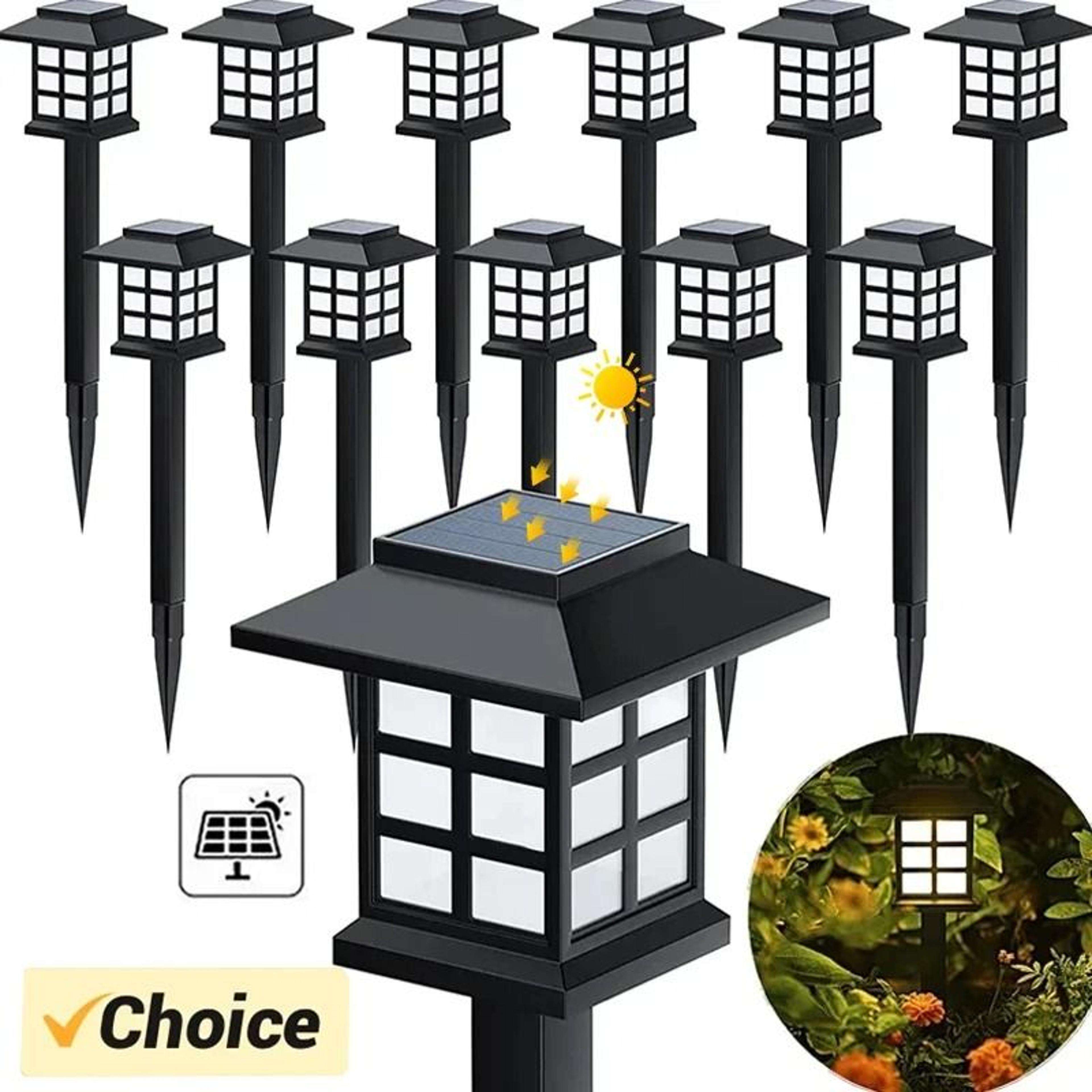outdoor solar garden landscape lanterns