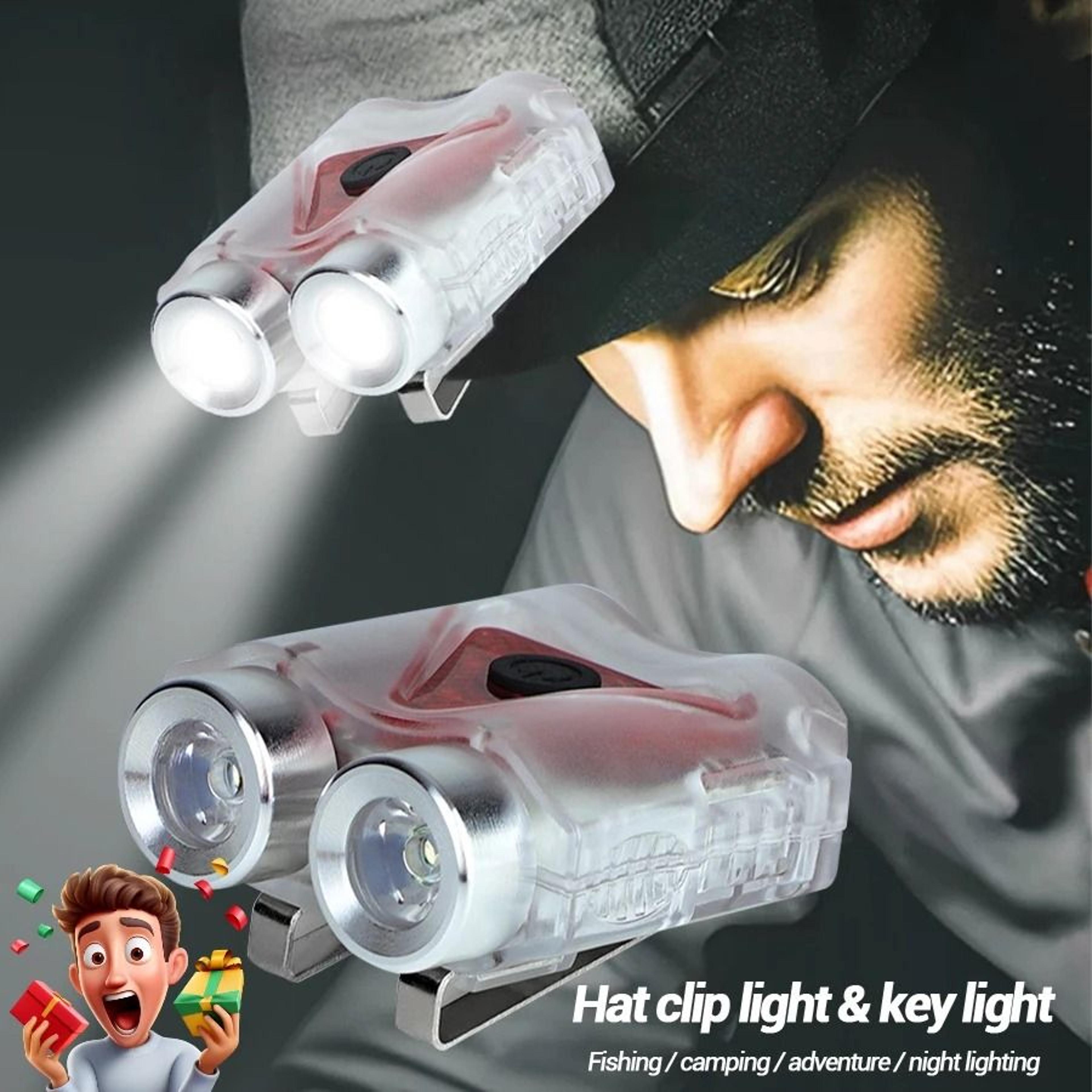 multi-functional waterproof keychain hat clip headlamp