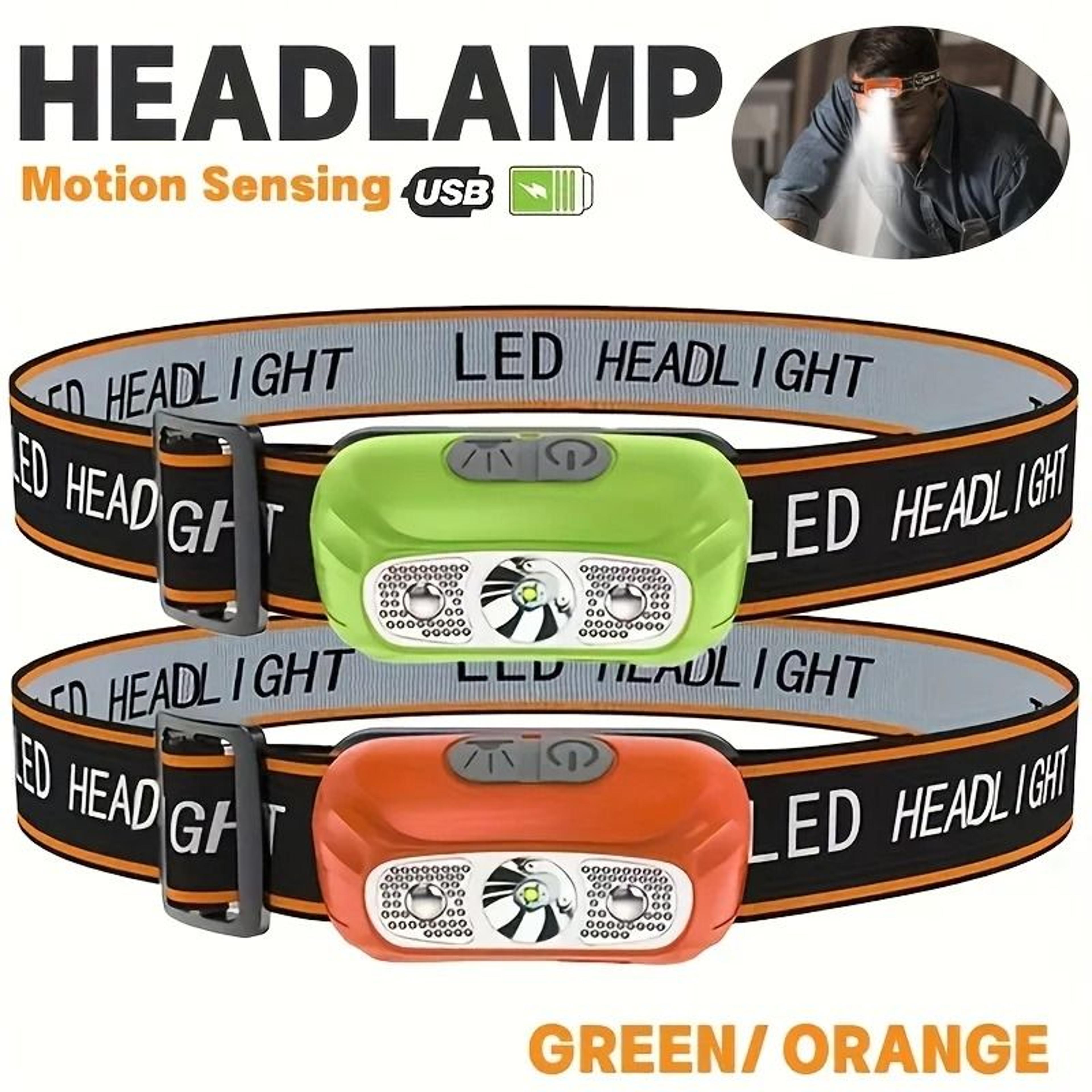 mini rechargeable sensor cob led headlamp