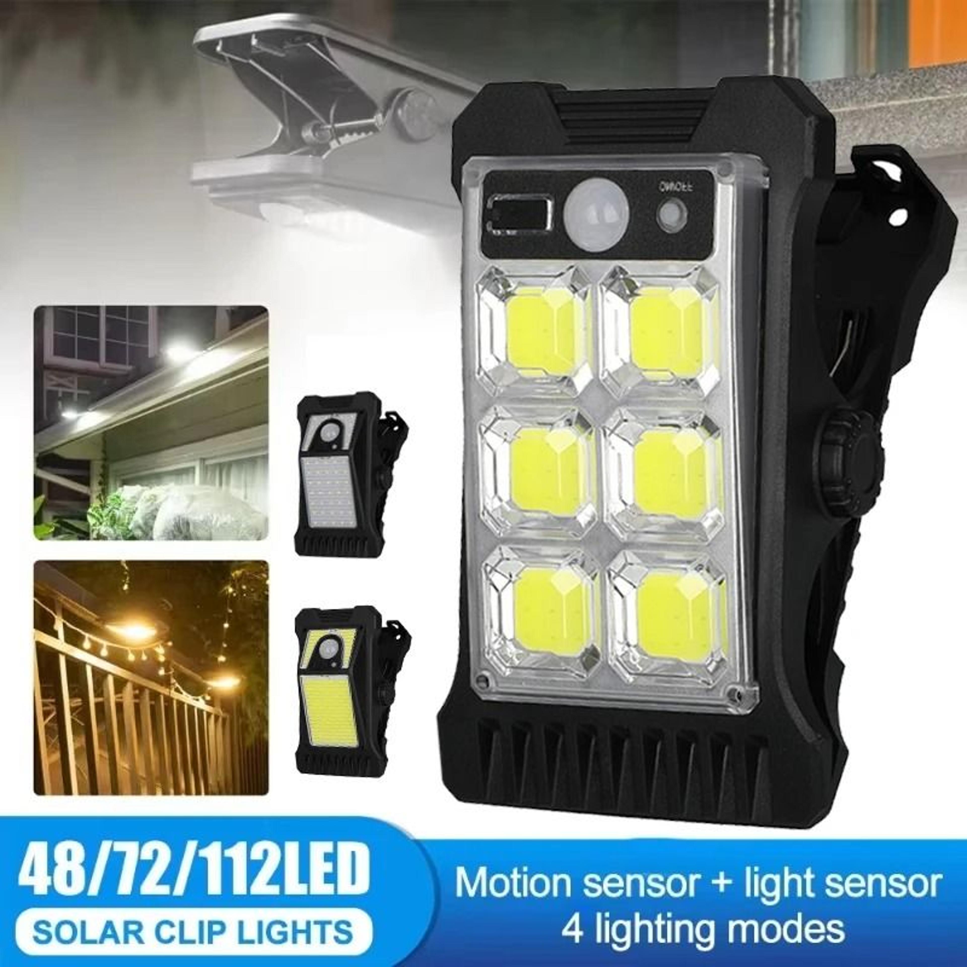 multi-functional solar clip-on motion sensor outdoor lamp