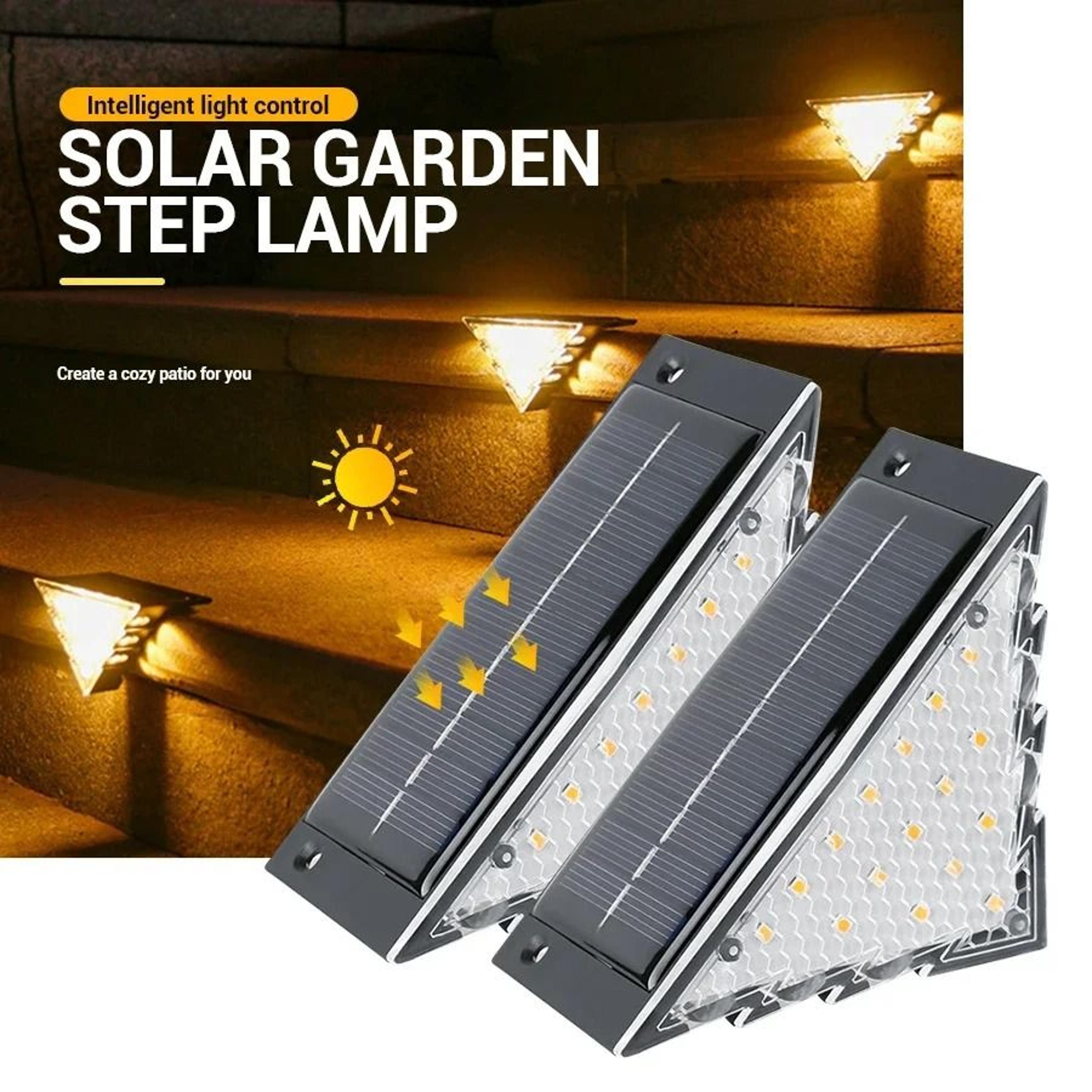 outdoor weatherproof solar stair and accent step light