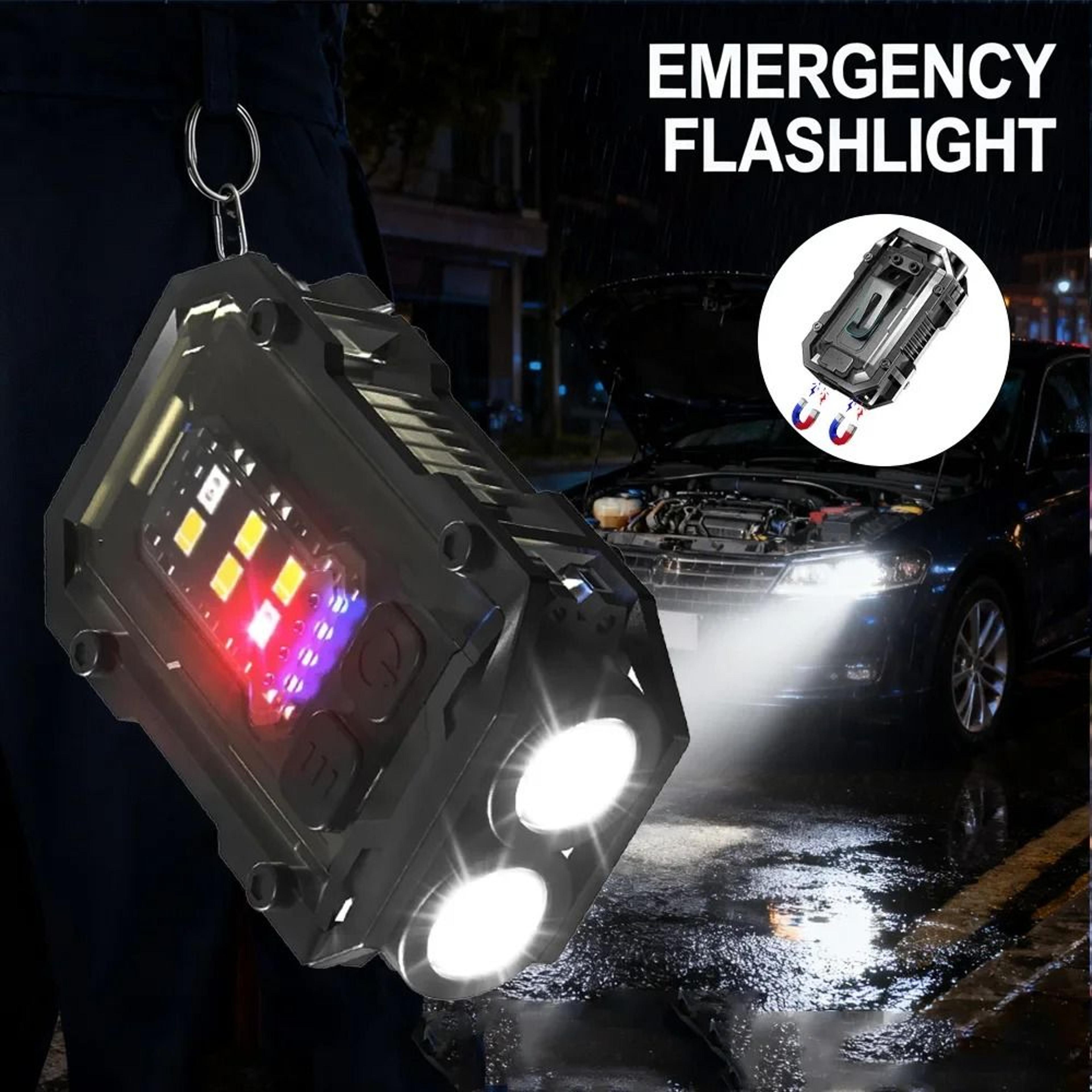mini cob keychain clip-on rechargeable edc torch