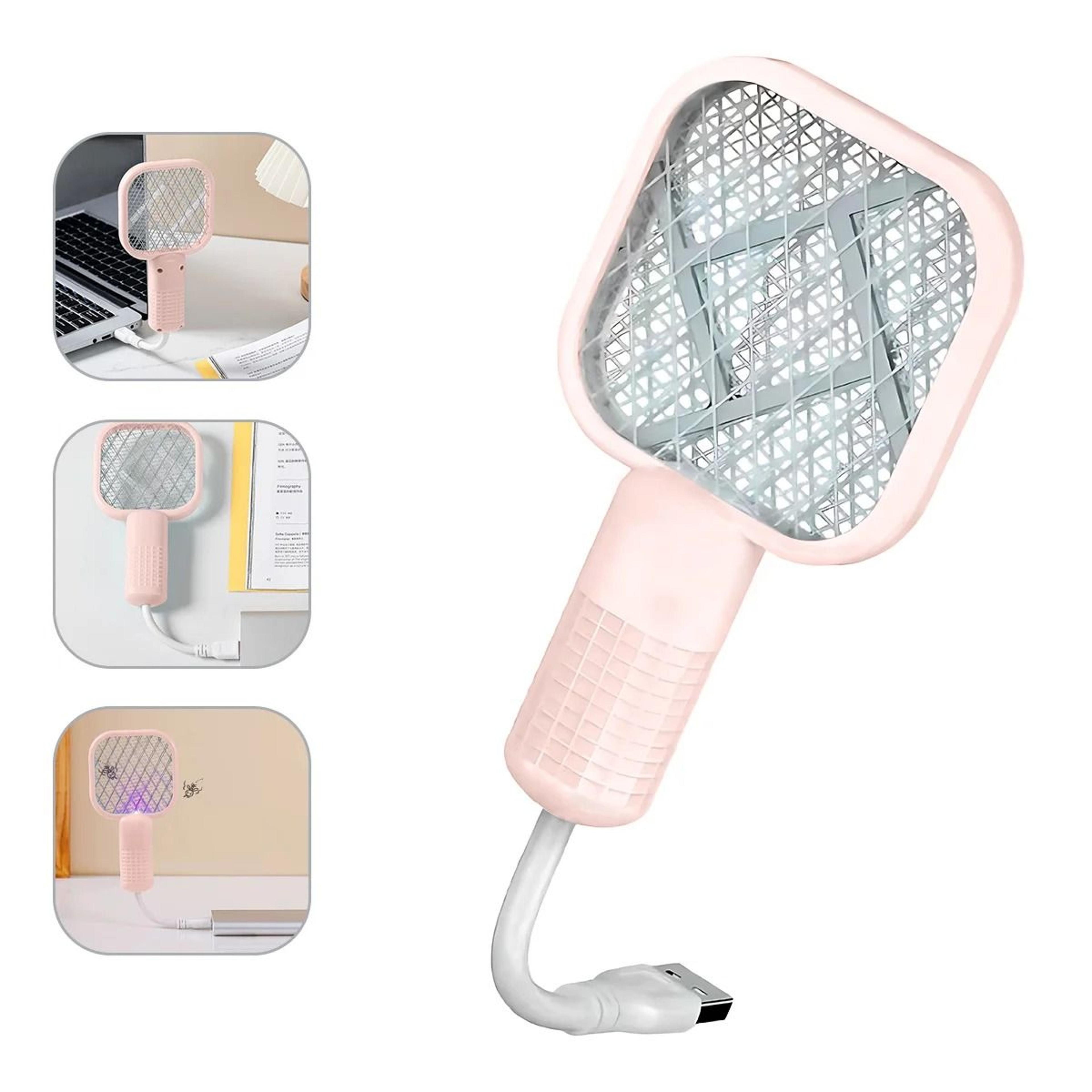 2-in-1 ultra-compact usb mini electric fly swatter and mosquito zapper