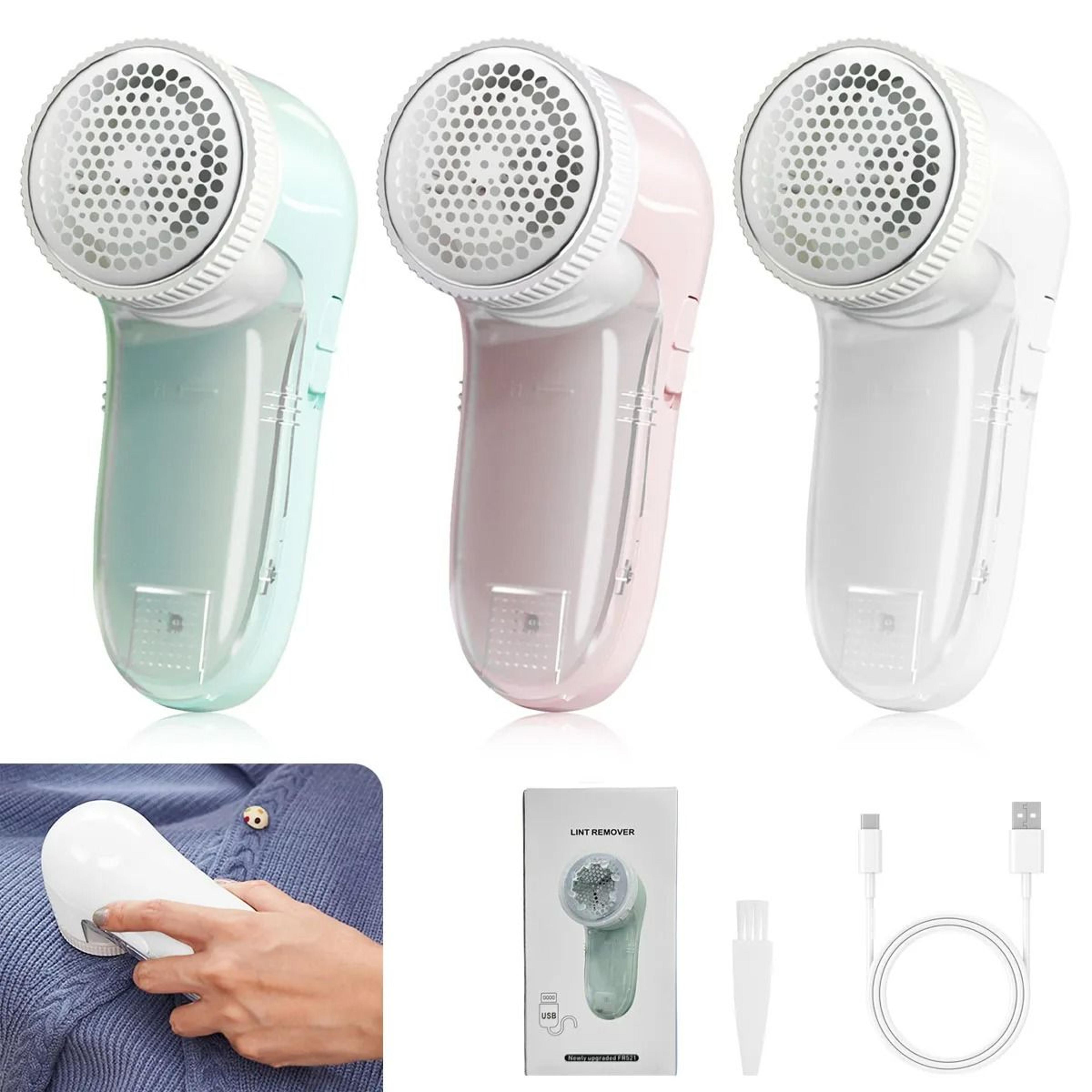 high-velocity usb rechargeable electric fabric shaver and fuzz trimmer
