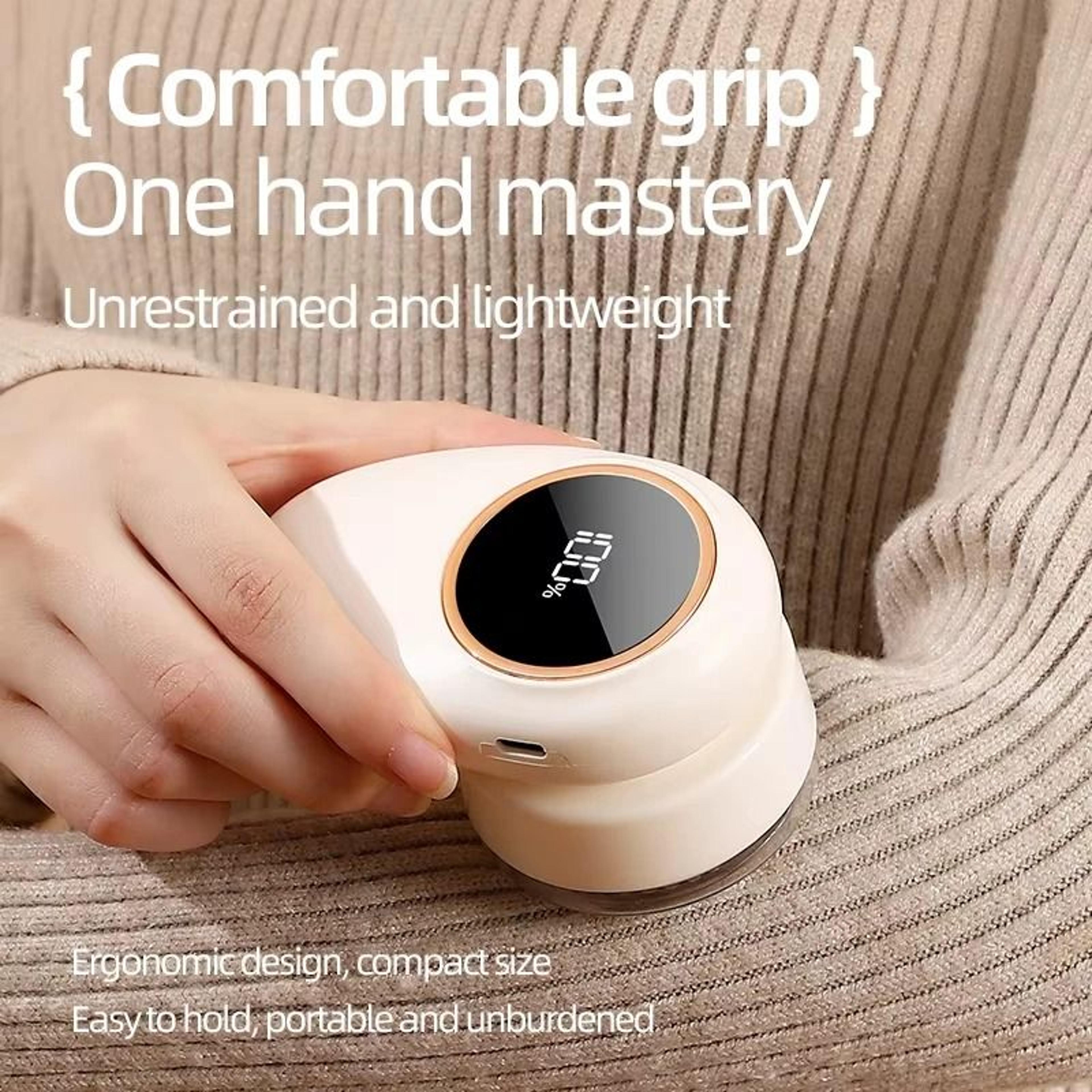 premium 6-blade type-c rechargeable portable electric fabric shaver