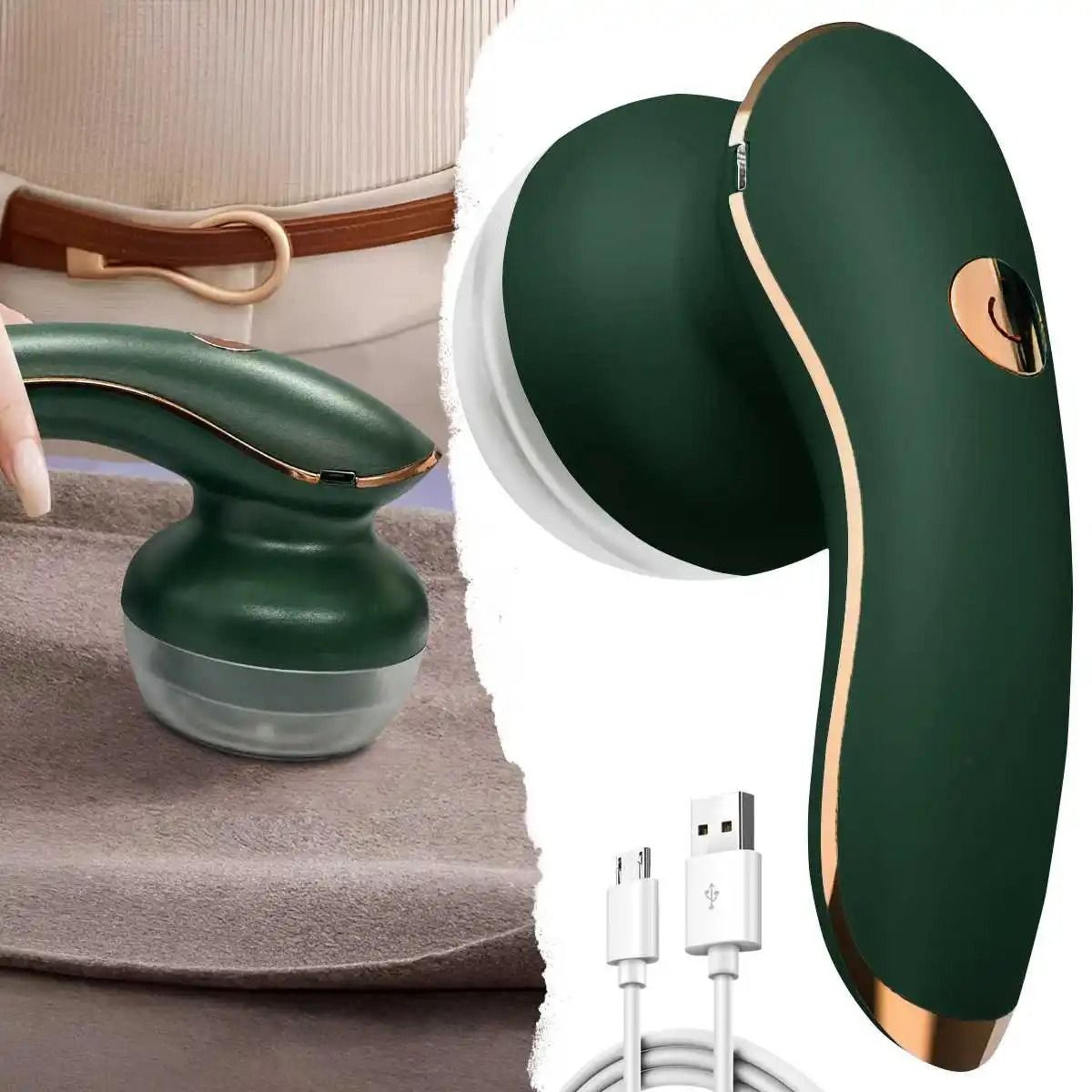 premium ergonomic usb rechargeable electric fabric shaver and lint remover