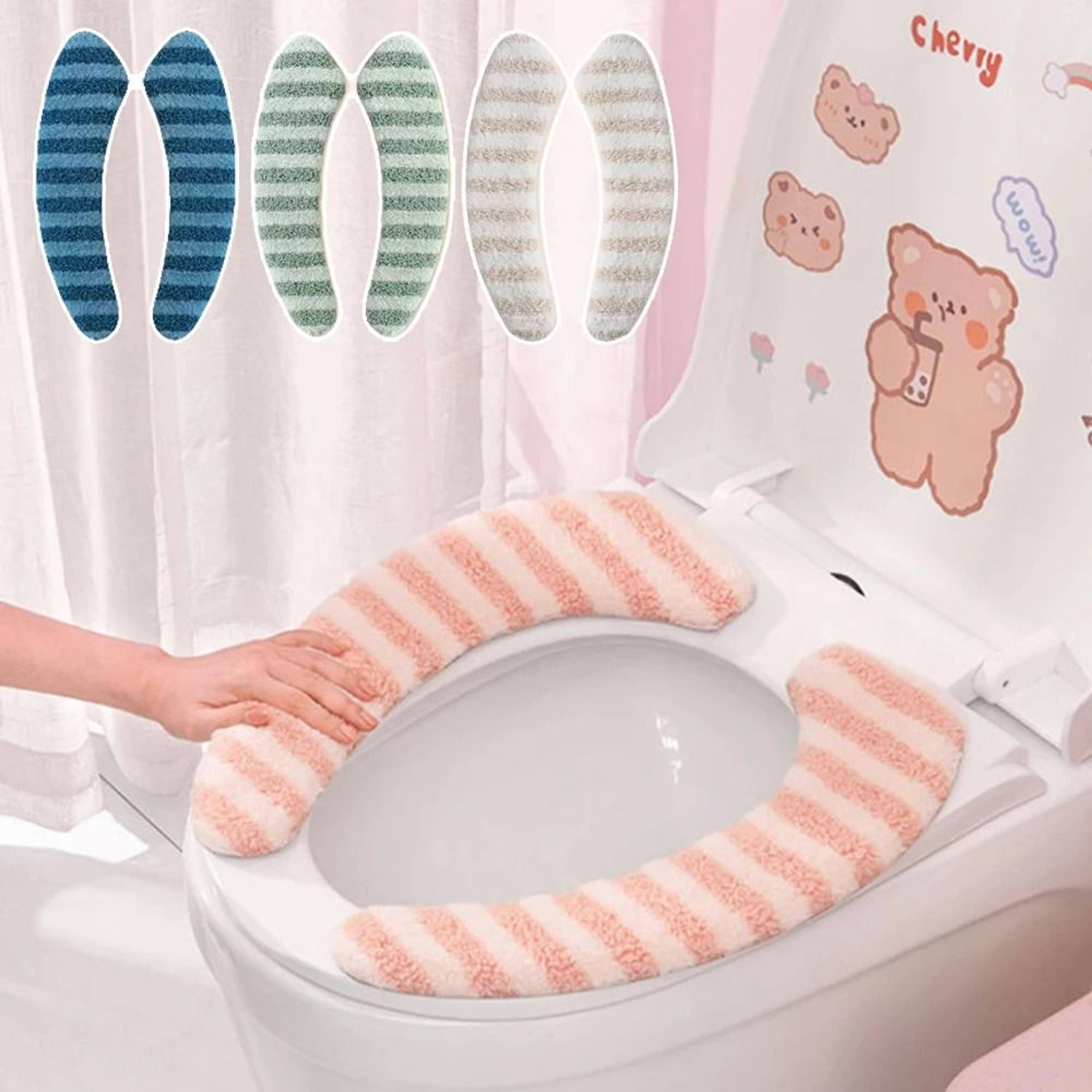 washable thickened soft warm toilet seat cushion cover pads