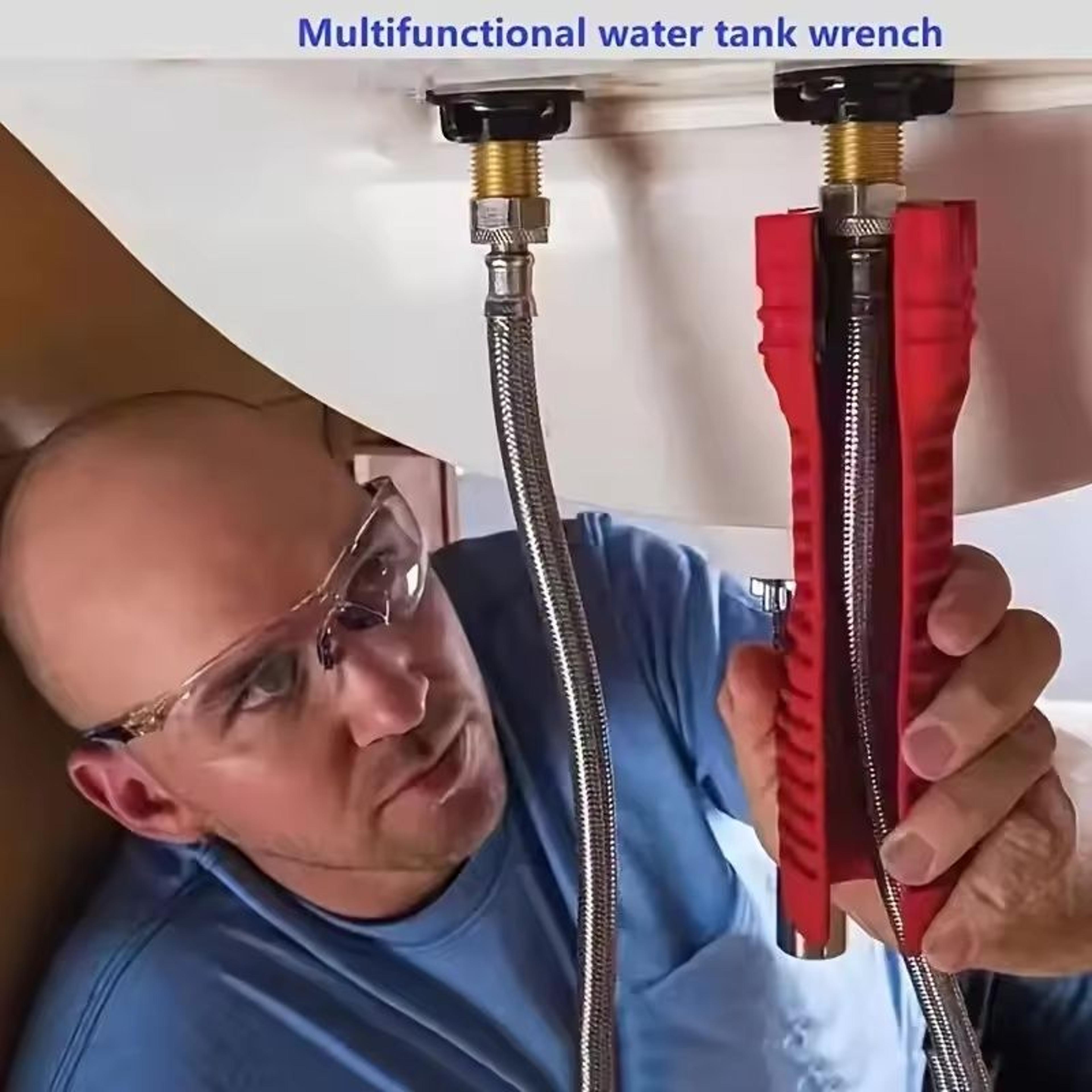 5-in-1 multifunctional under-sink faucet and basin wrench