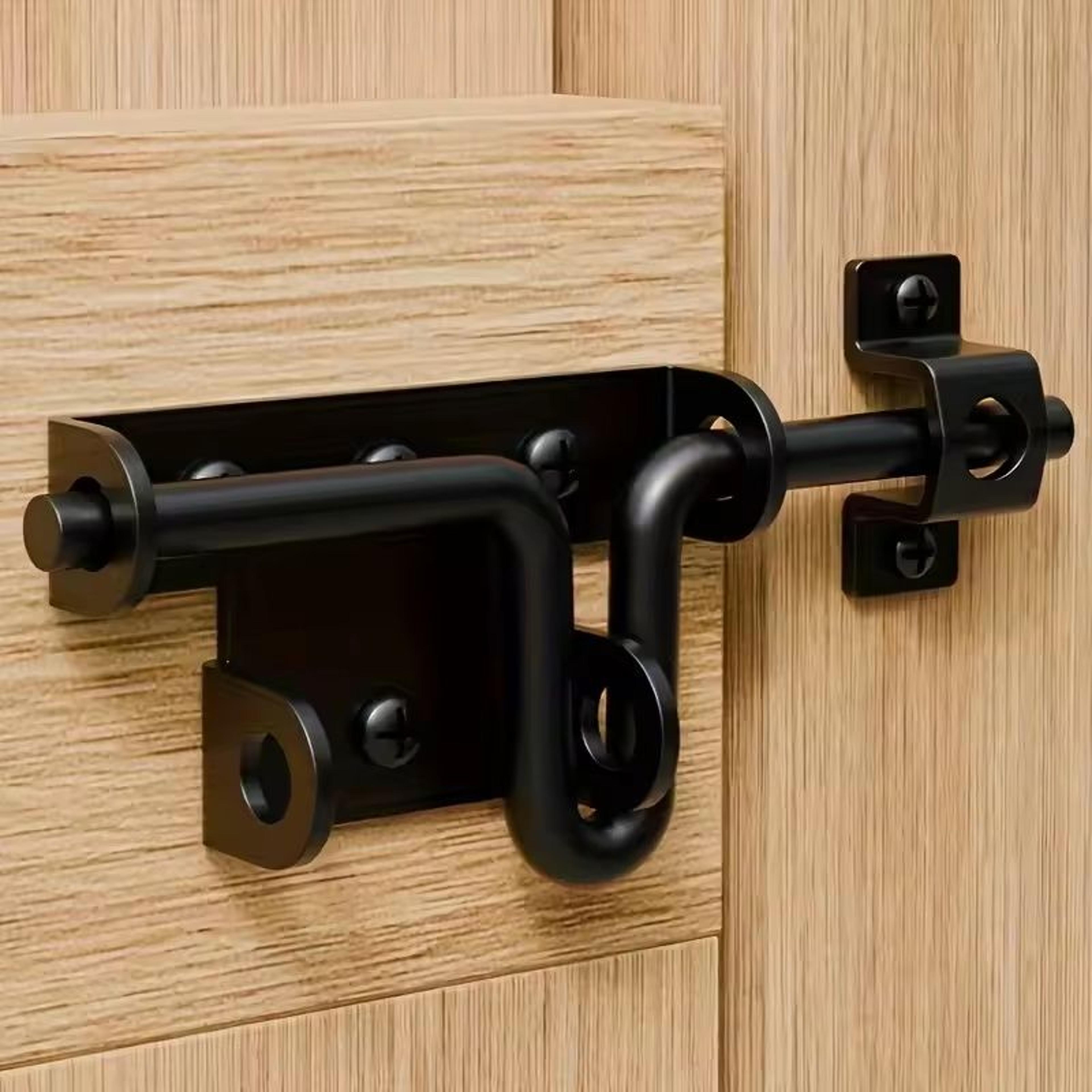 heavy-duty solid slide bolt latch for outdoor barn doors and sheds
