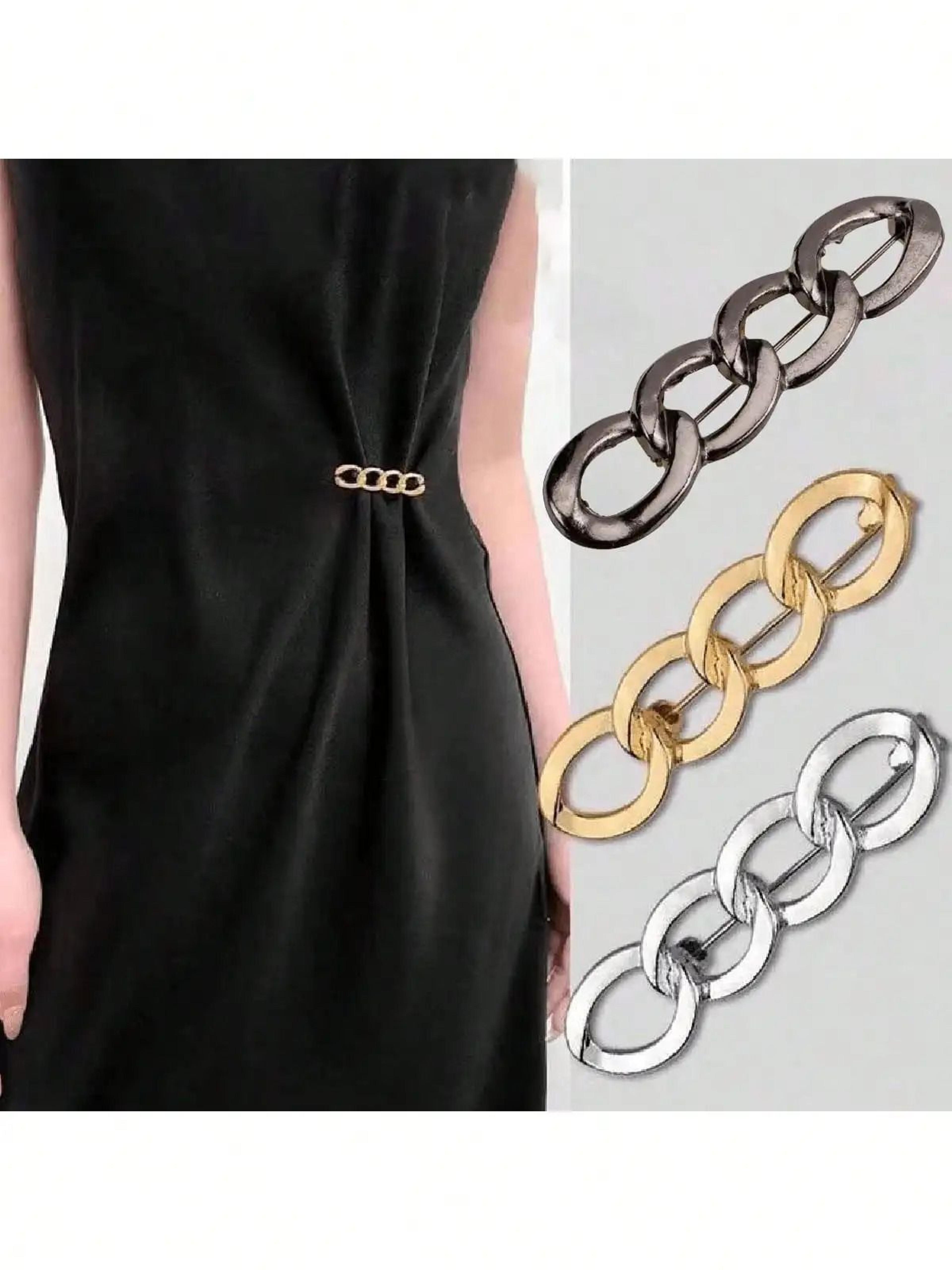 detachable chain-shape pants waist trimmer button pin