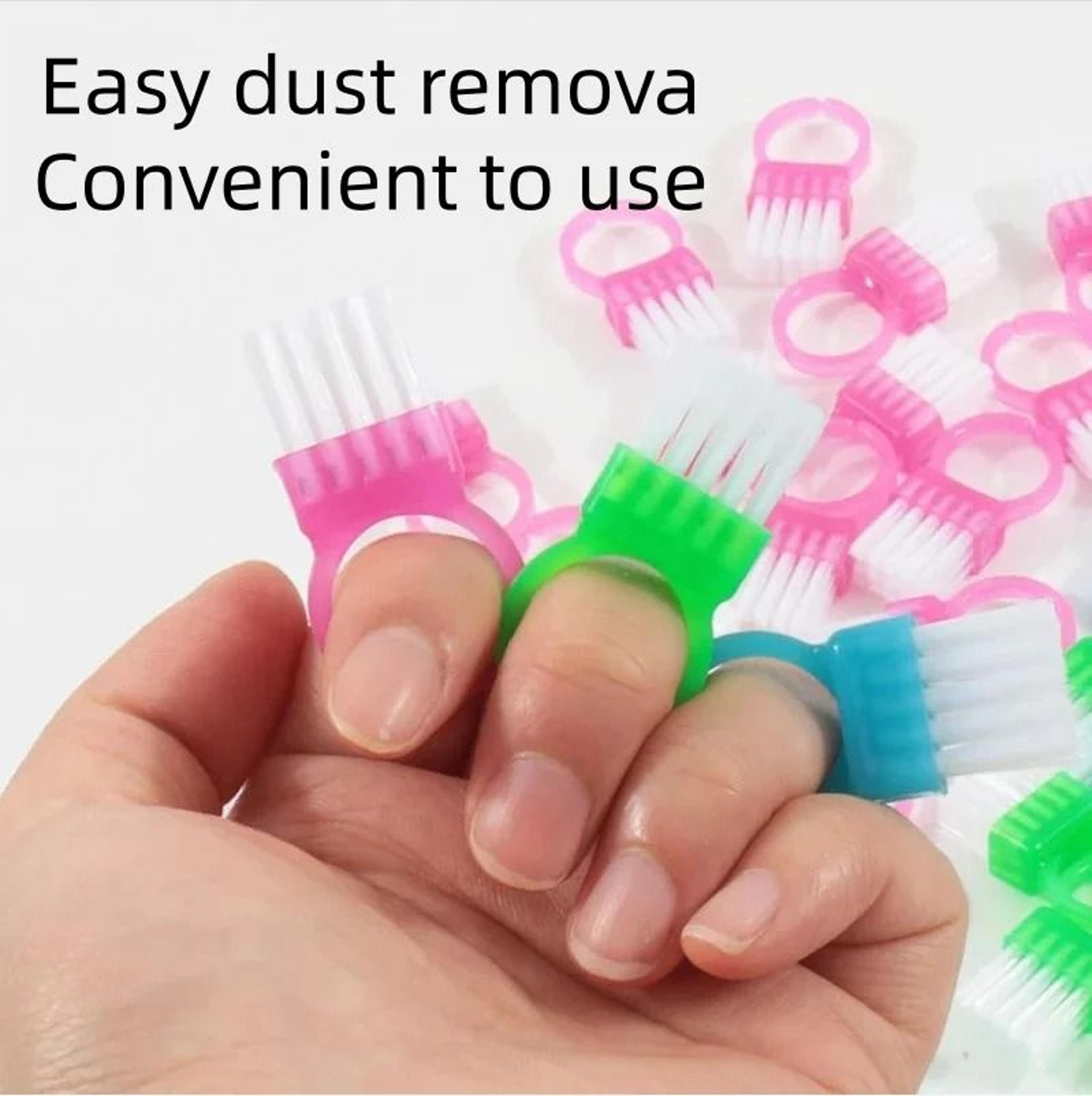 mini ring nail dust cleaning brush set
