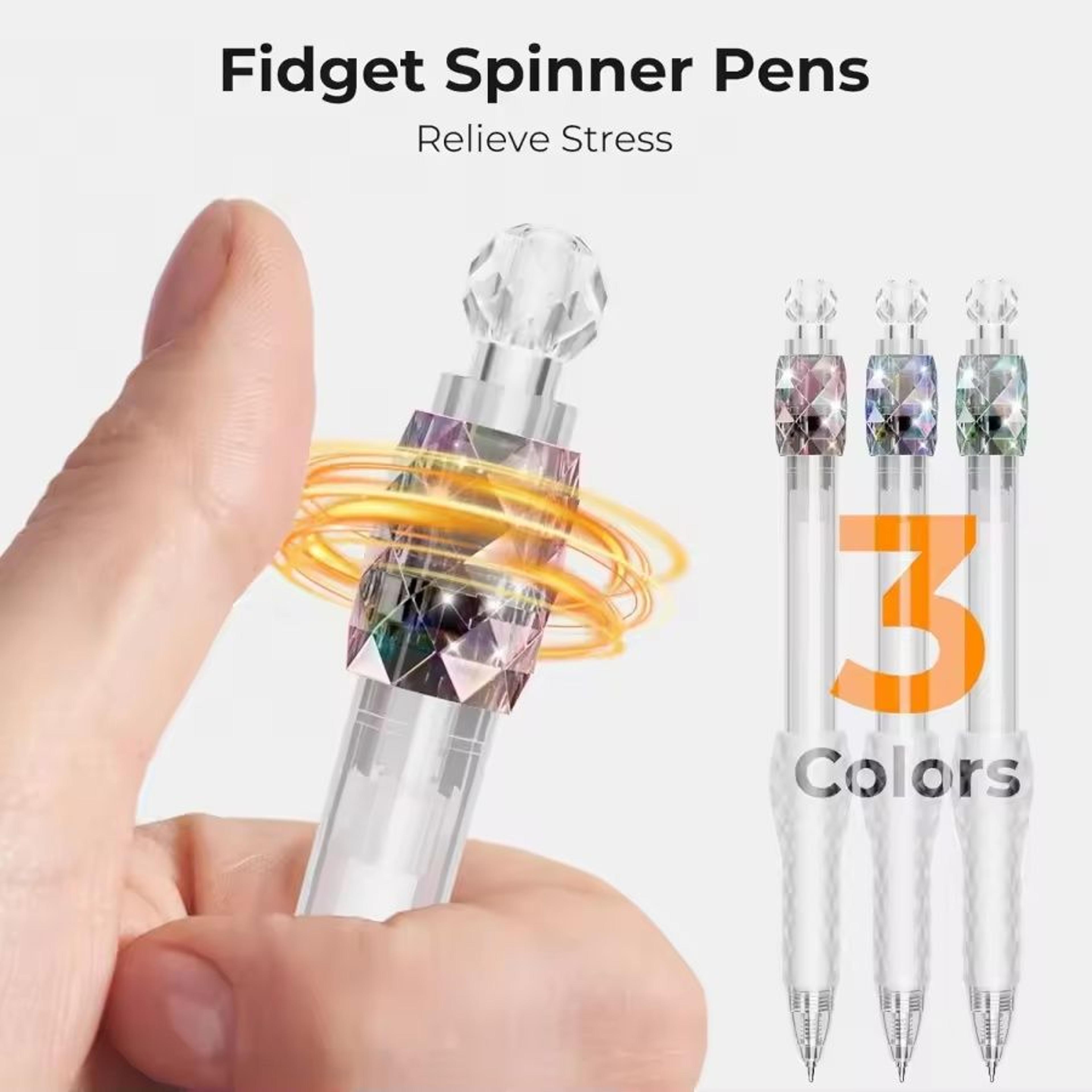 2-piece fidget spinner fine-point gel pen set