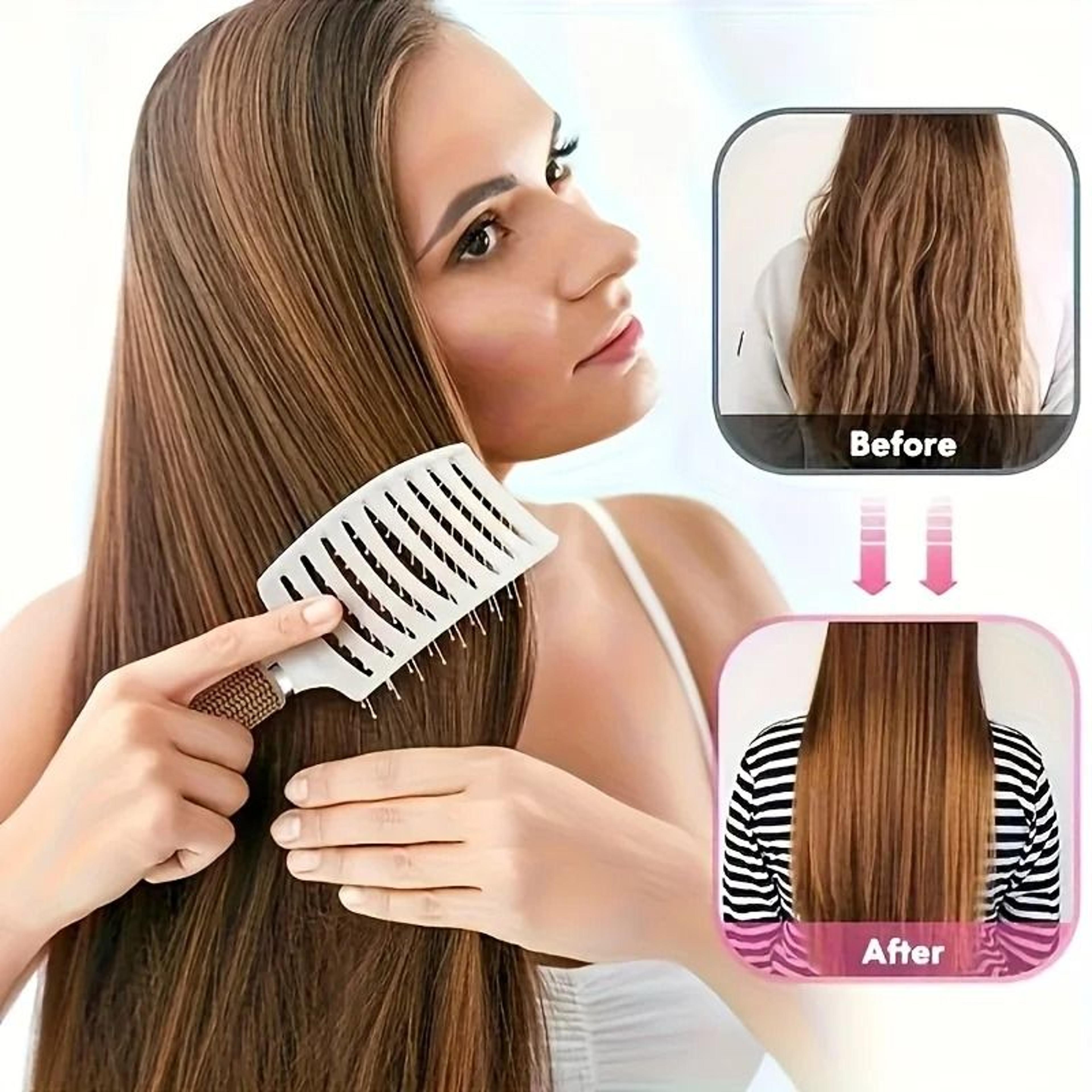 professional curved vented detangling paddle hair brush