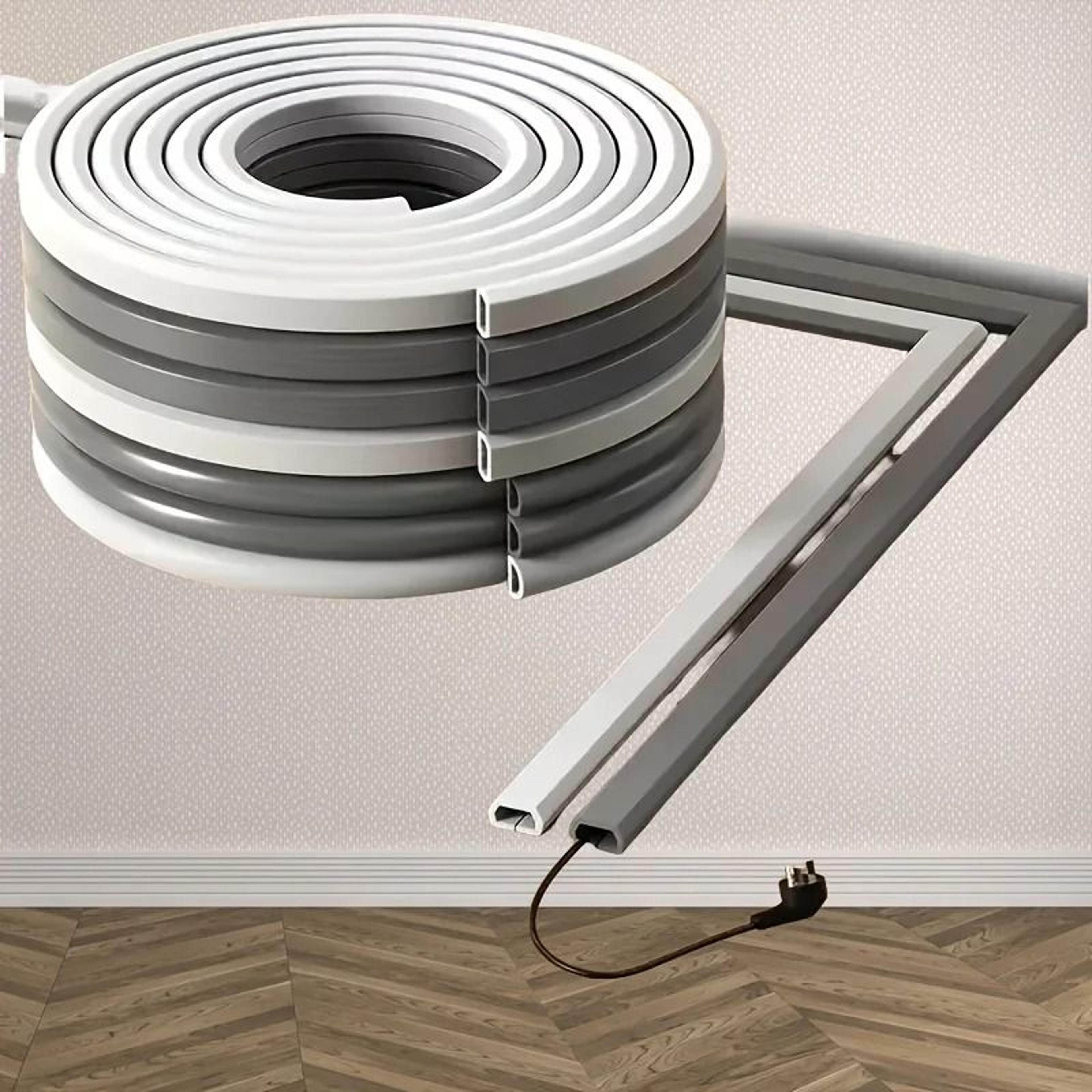 self-adhesive floor and wall pvc cable management trunking tube