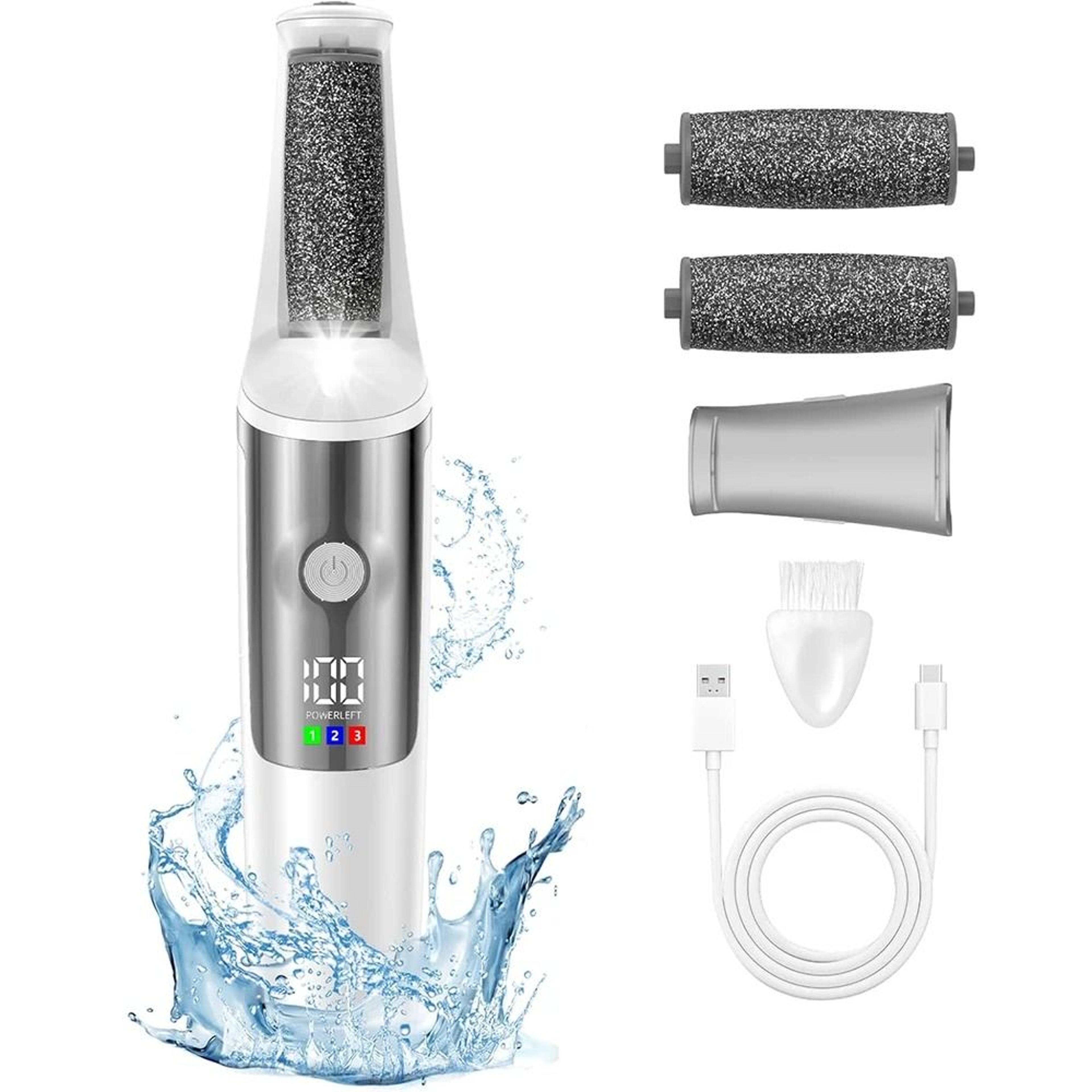 3-mode rechargeable electric foot callus remover grooming kit