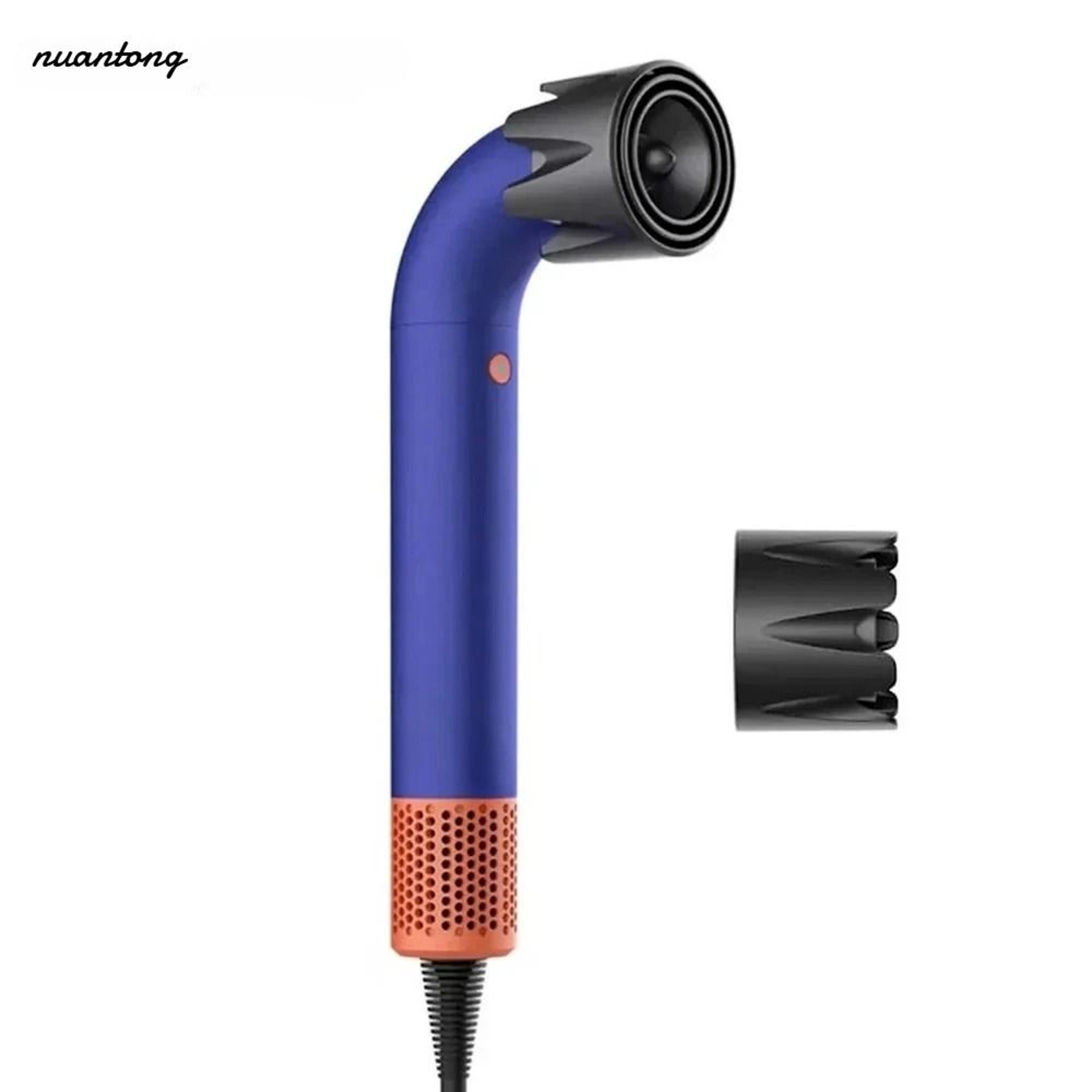 high-speed negative ion hair dryer with curved styling nozzle