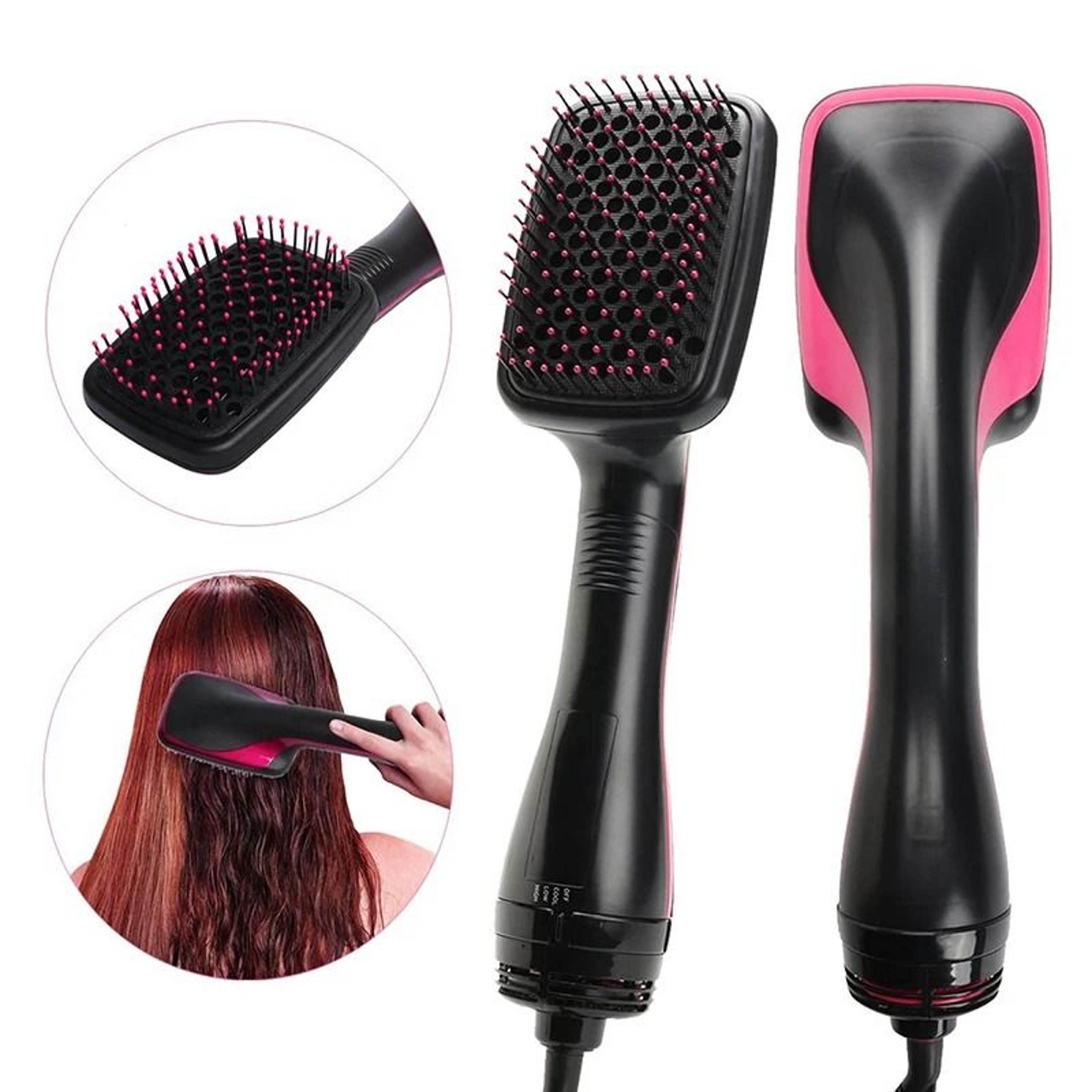 one-step professional electric hot air brush & straightening hairbrush