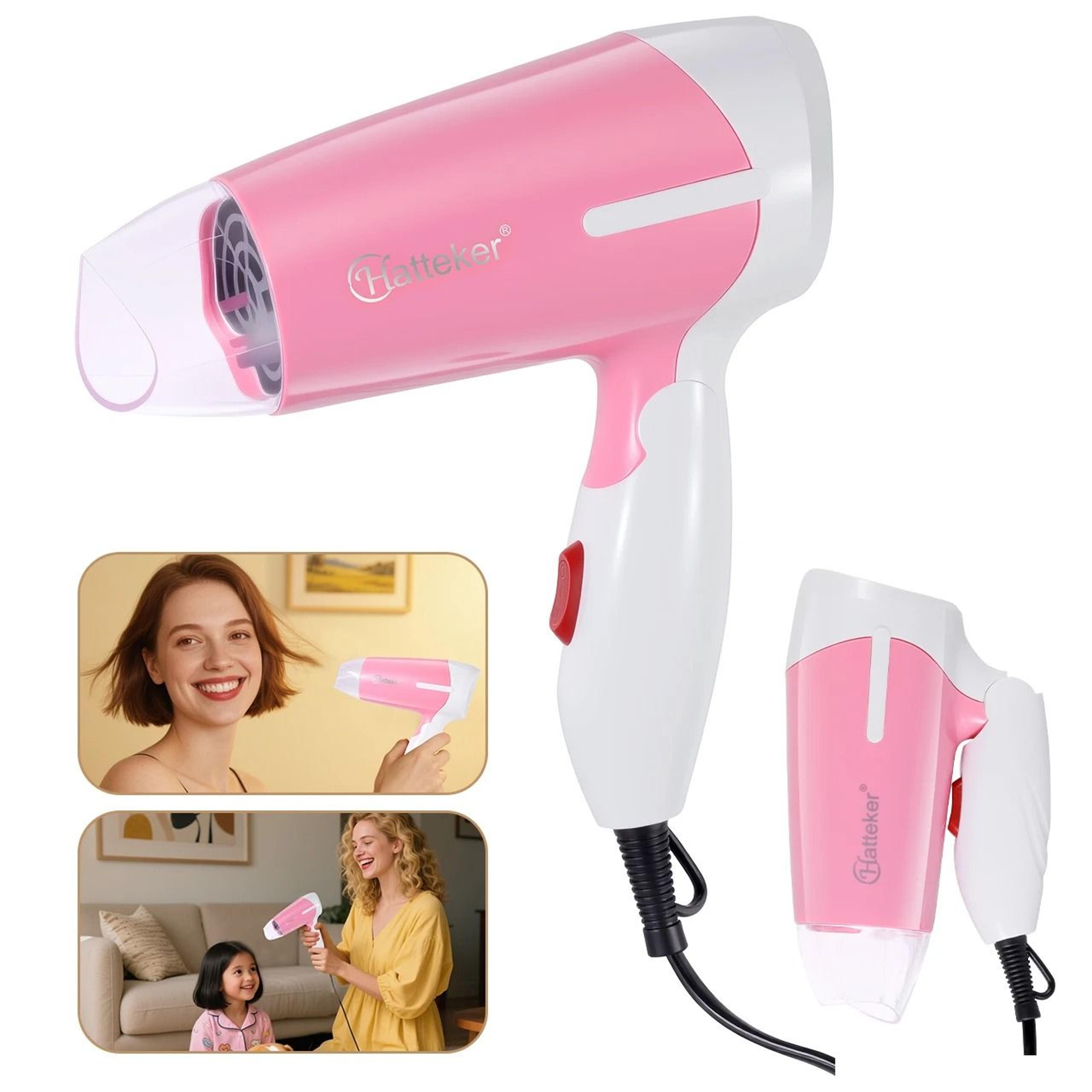 hatteker 2600w high-power foldable negative ion hair dryer