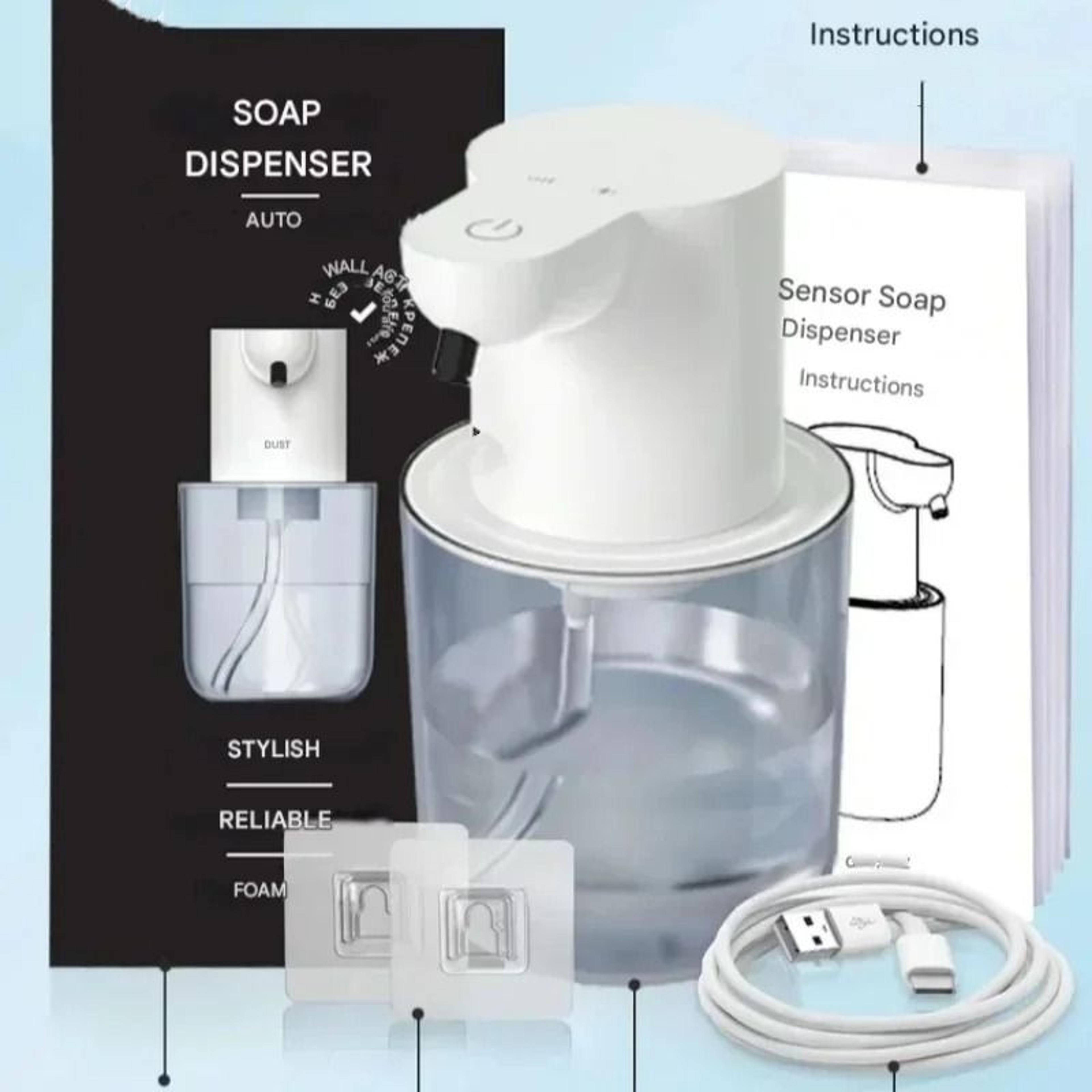 portable 400ml automatic infrared soap dispenser (foam/gel output)