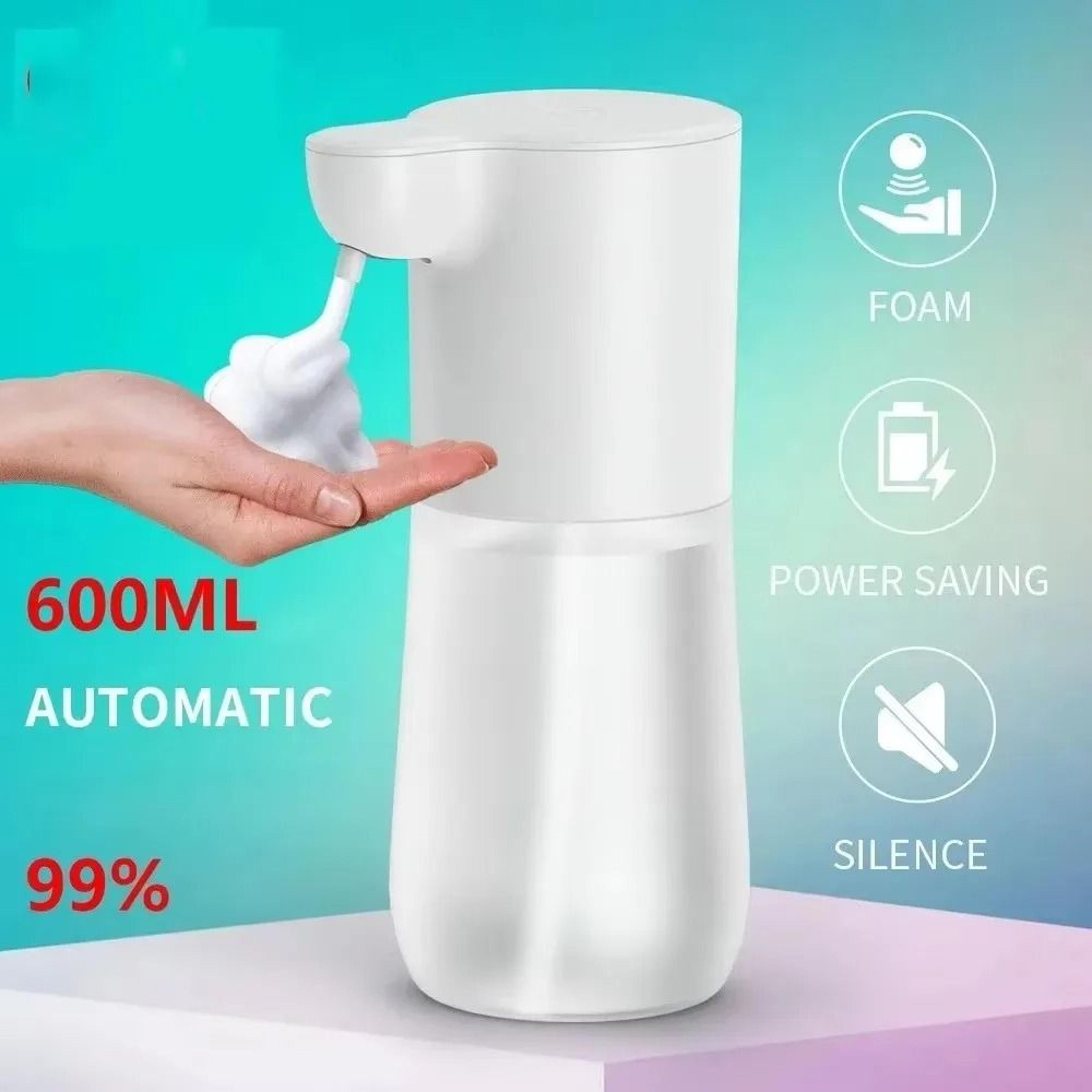 600ml high-capacity frosted intelligent automatic foam soap dispenser