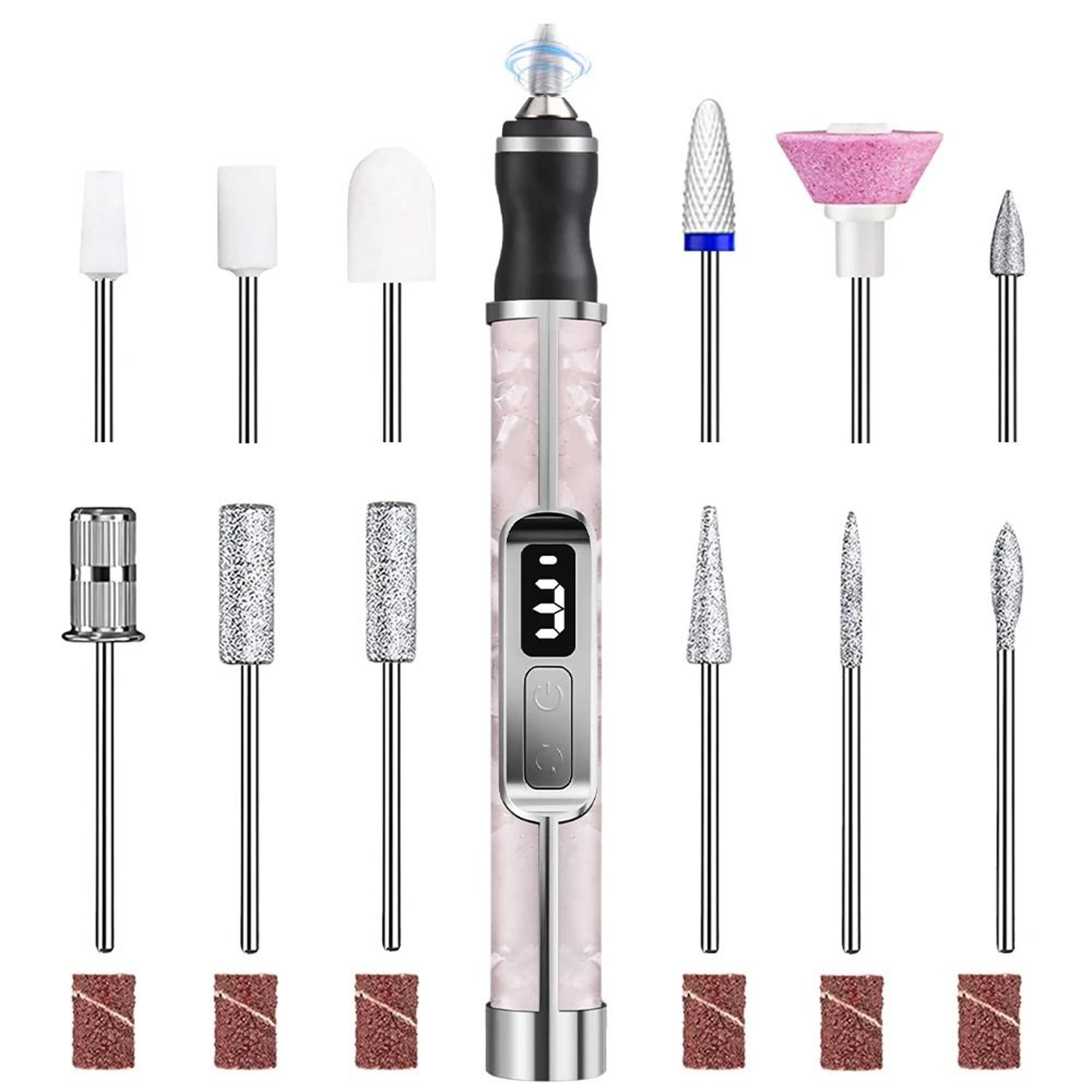 professional 3-mode portable electric nail drill & file kit
