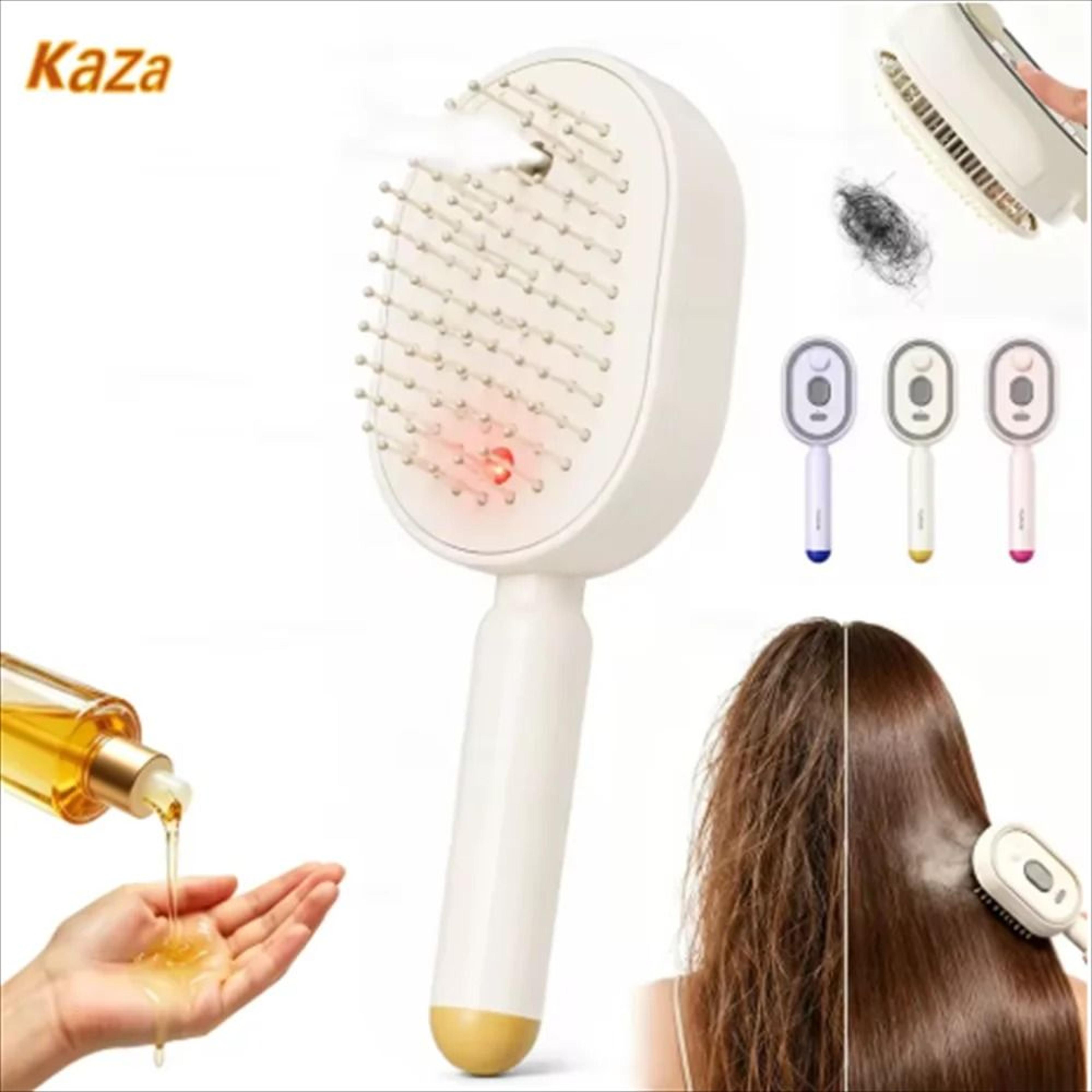 wet electric hairbrush with water & essence spray