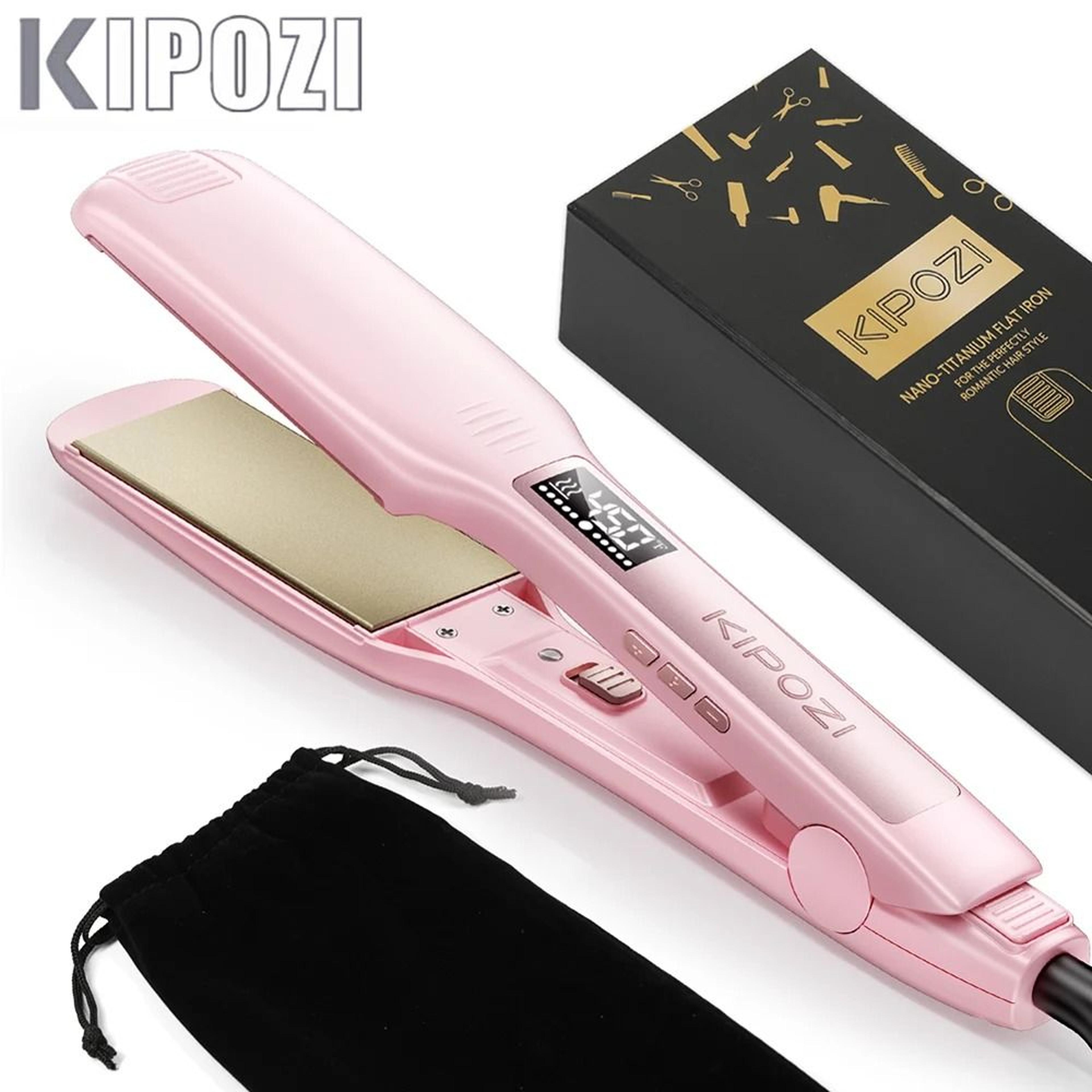 kipozi kp139 1.75in professional titanium flat iron hair straightener