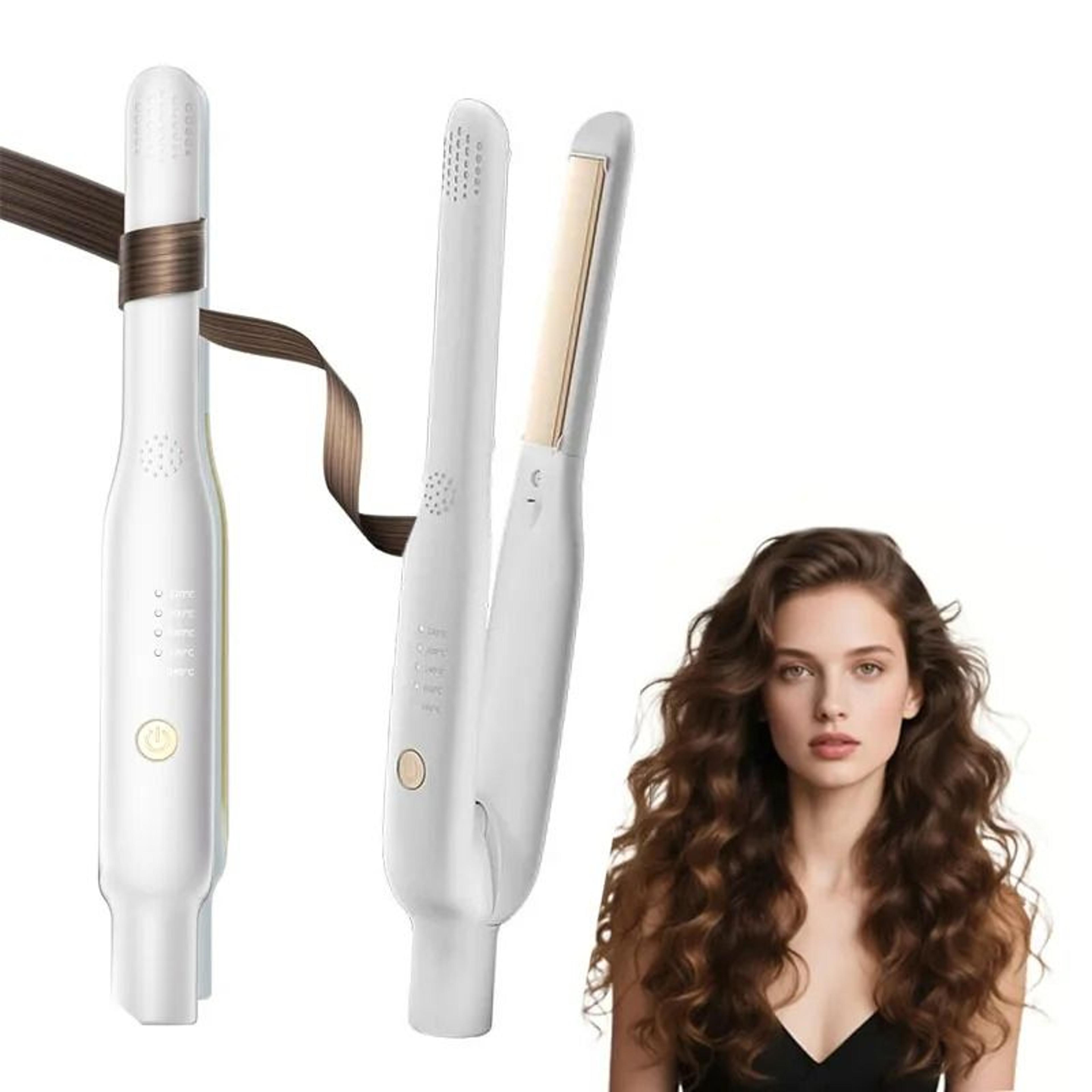 mini 2-in-1 portable hair straightener & curling flat iron