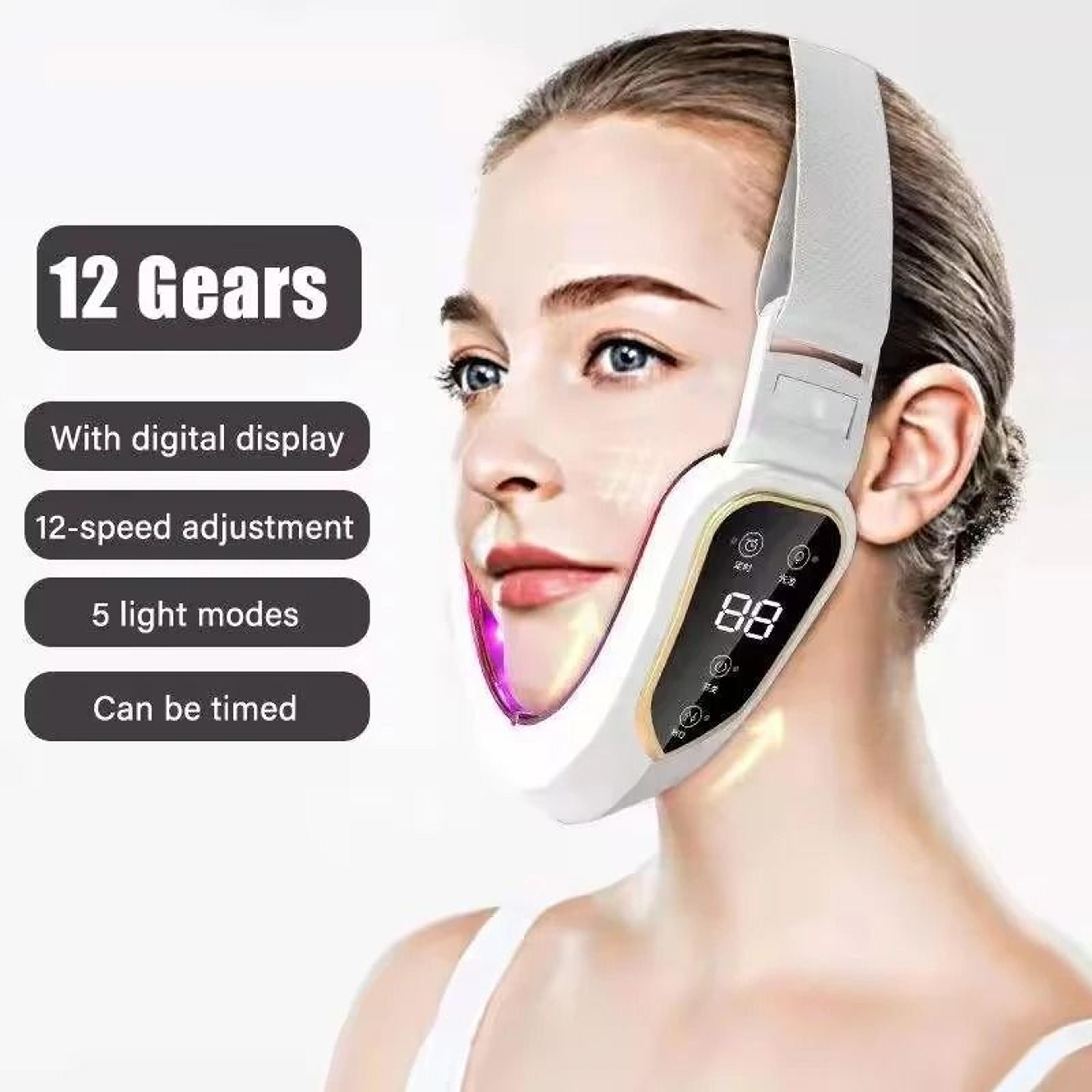 led photon therapy facial slimming & heated vibration massager