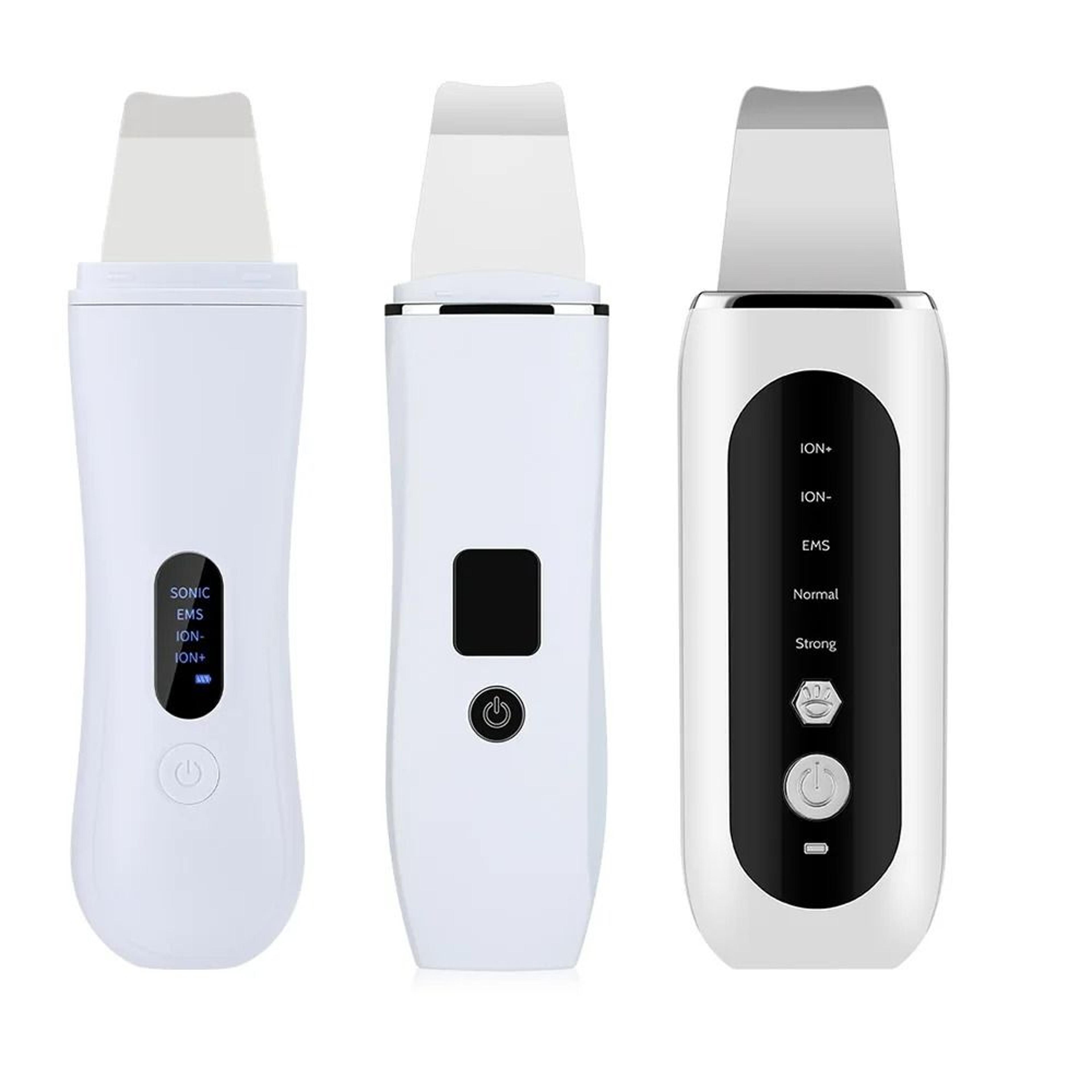 ultrasonic skin scrubber & deep pore cleansing spatula