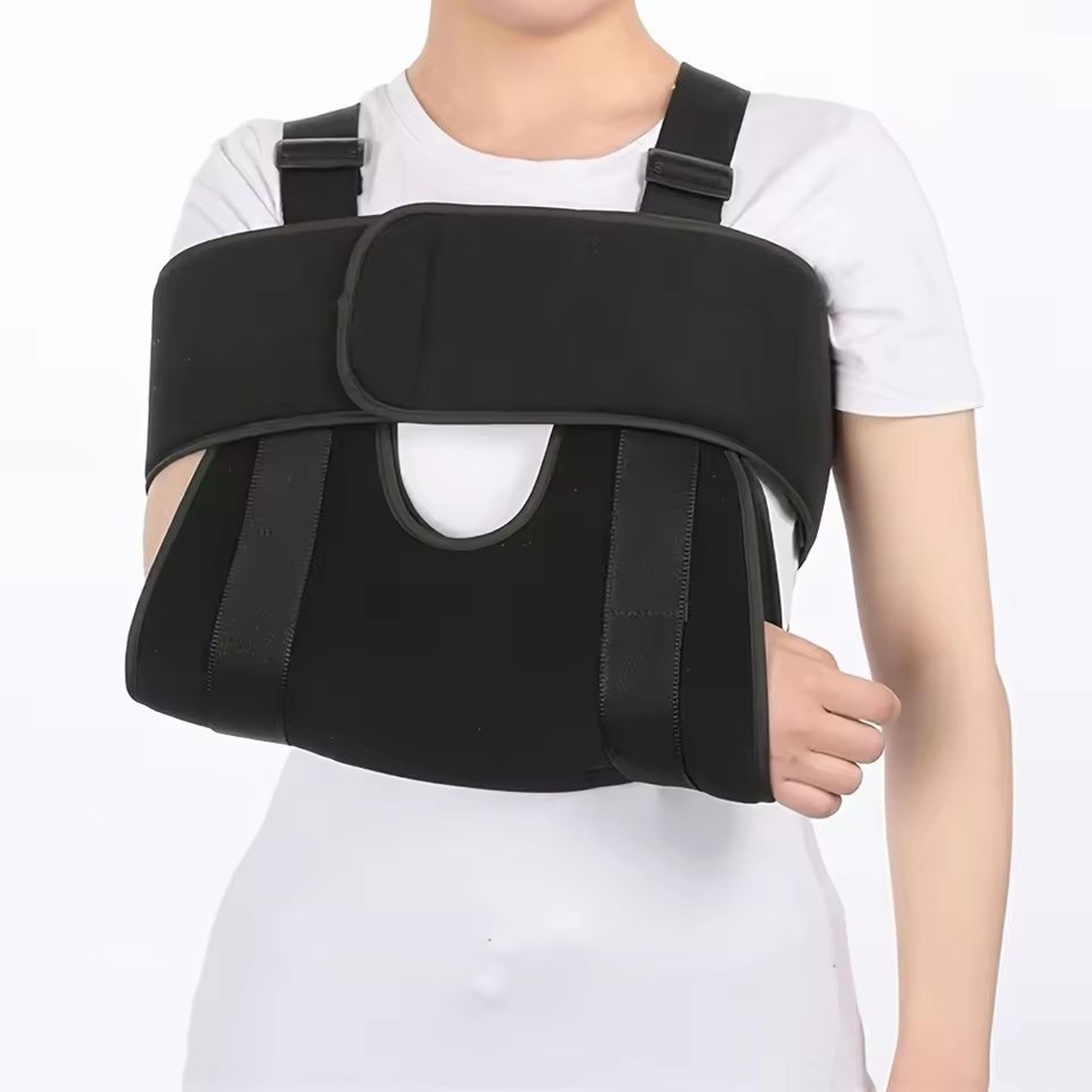 medical elbow brace support and shoulder sling immobilizer