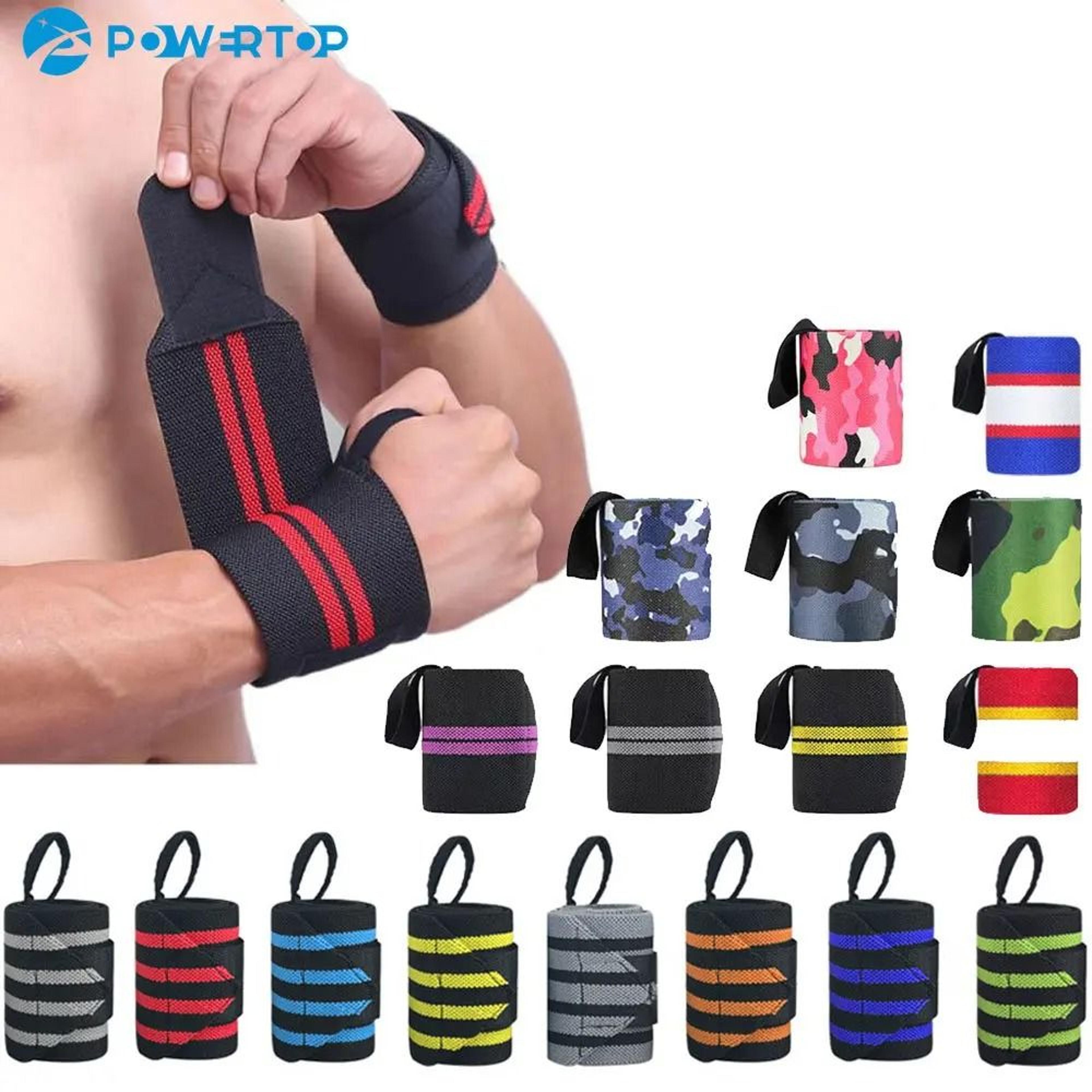 weightlifting powerlifting elastic wrist wraps (1 pair pack)