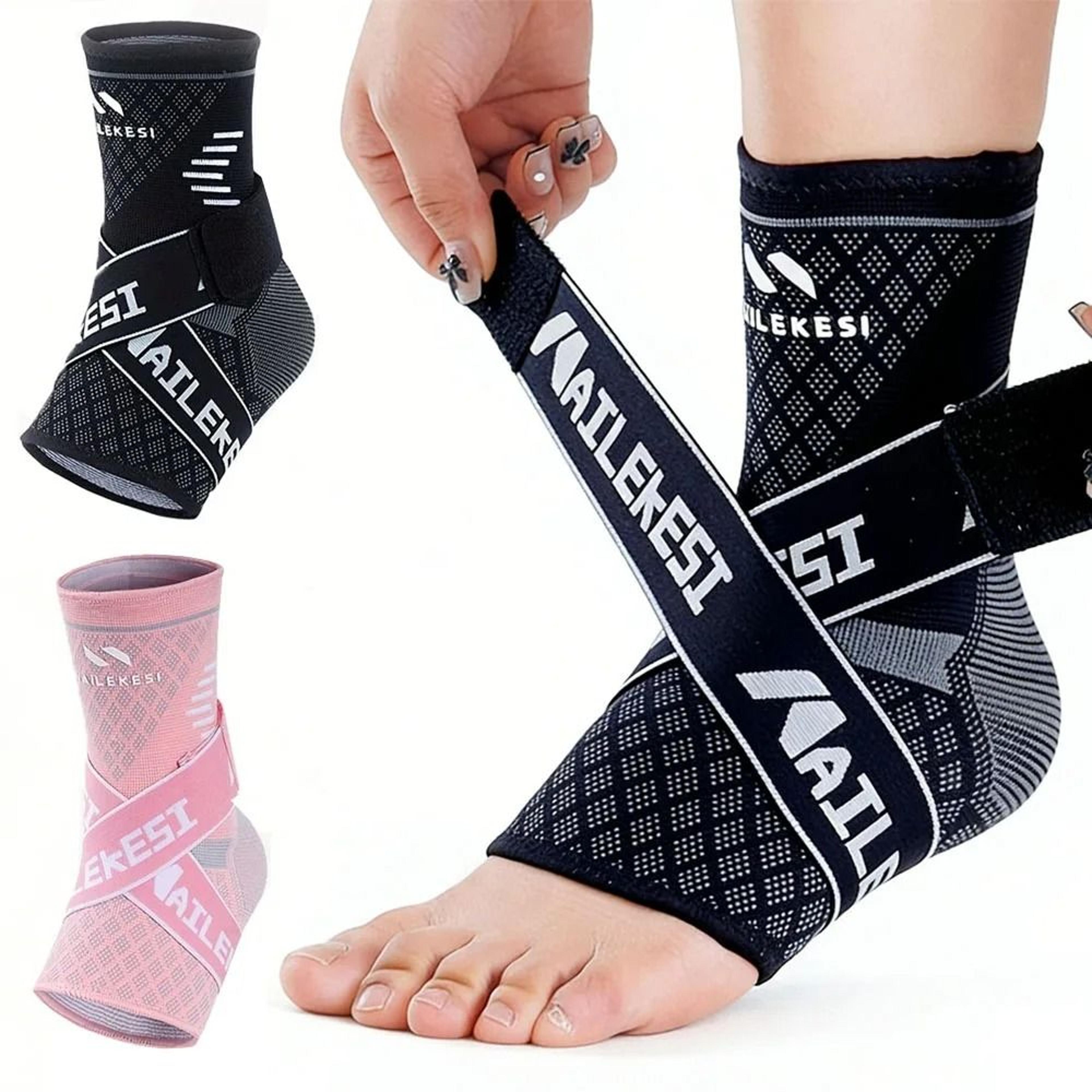adjustable elastic ankle brace compression sleeve