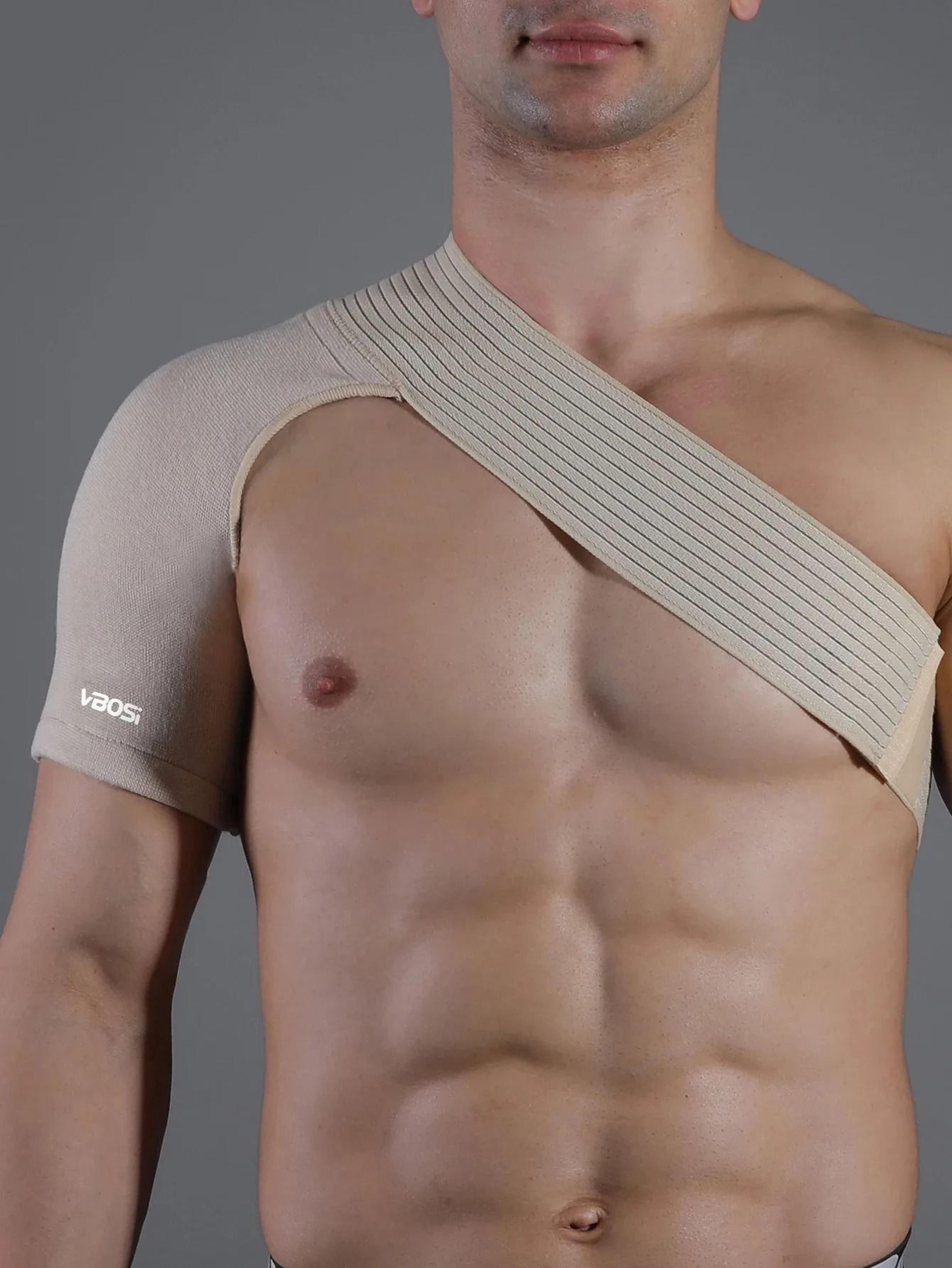 unisex adjustable compression single shoulder brace support strap