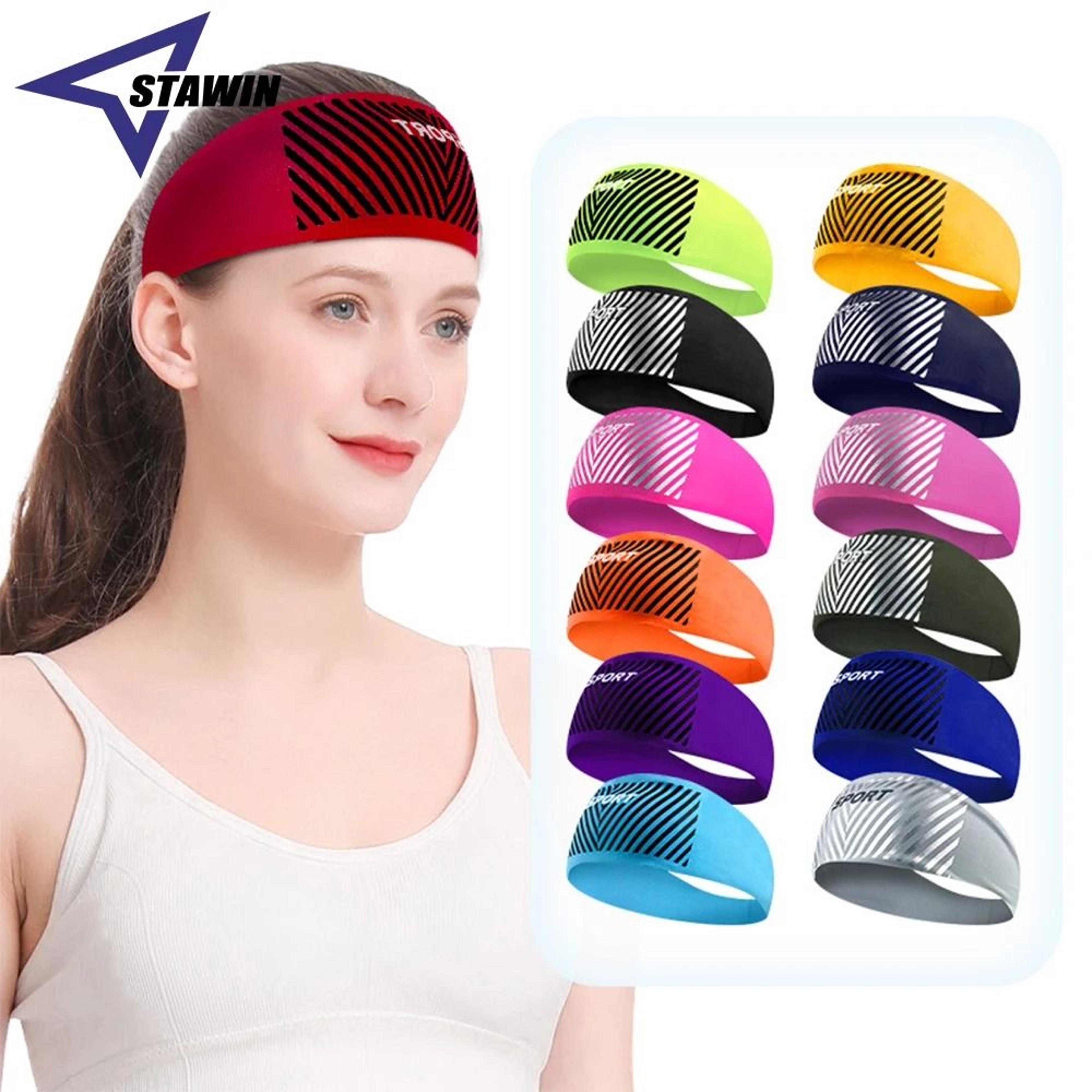 absorbent sports sweatband headband for men and women yoga cycling running