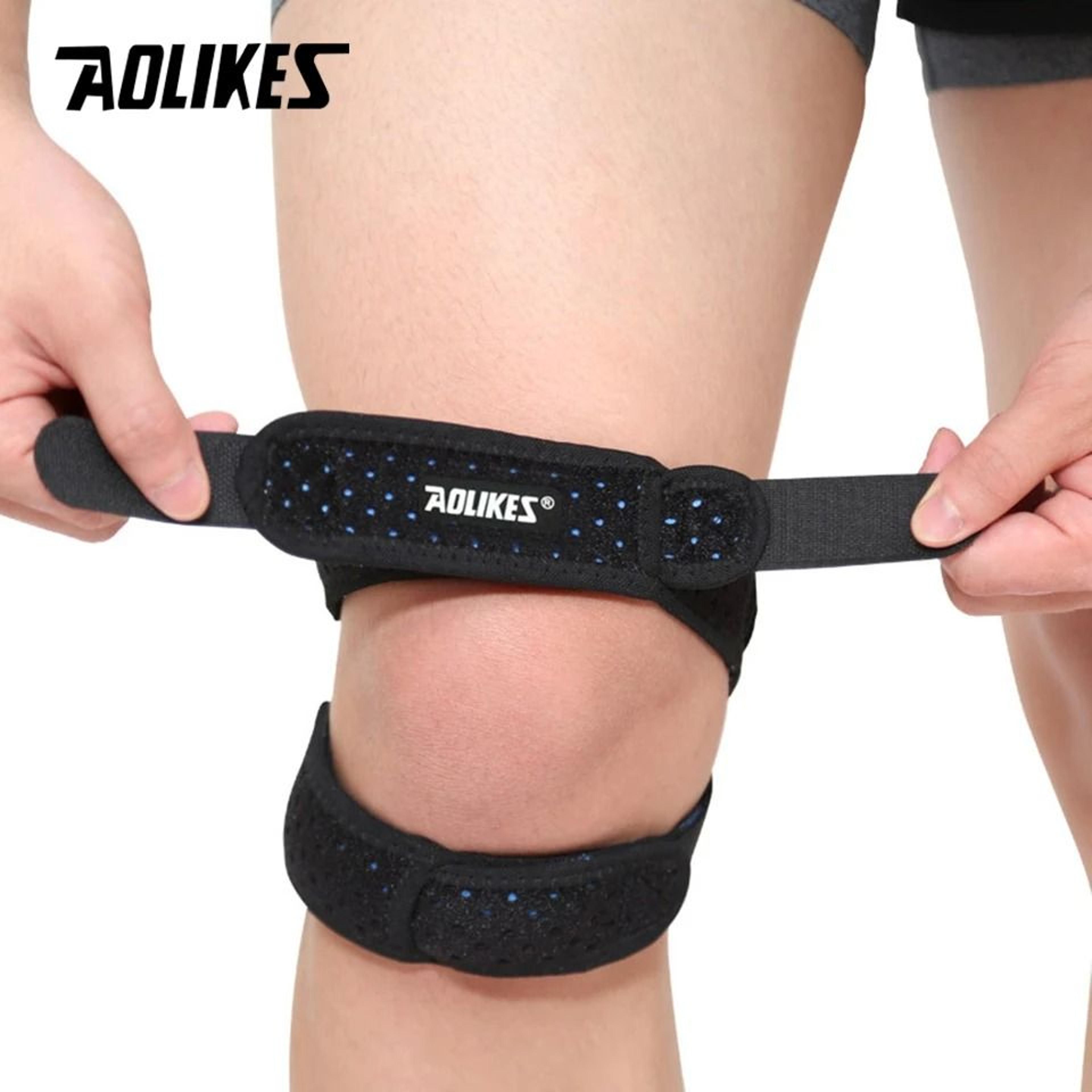 aolikes pressurized knee wrap sleeve with elastic bandage support