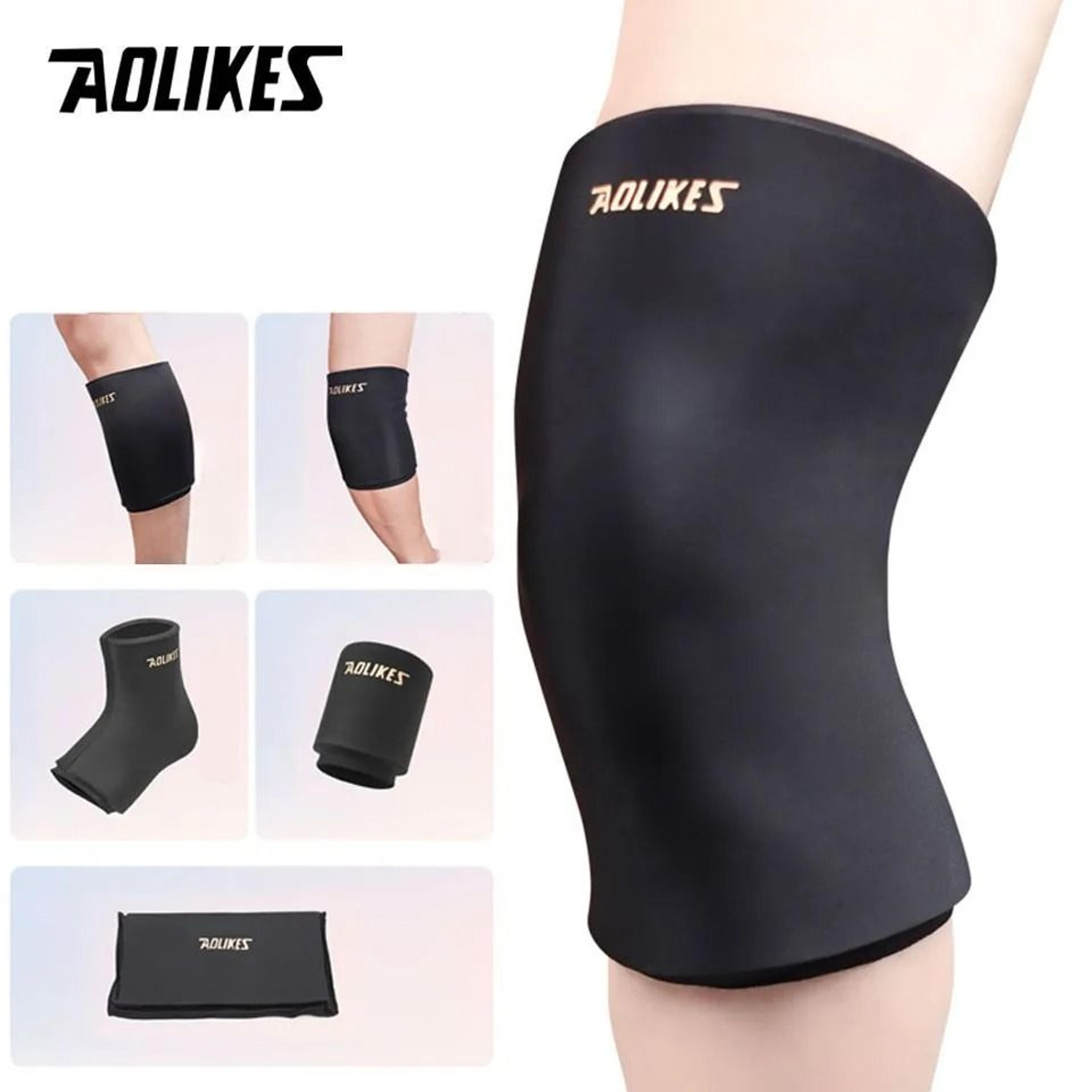 aolikes 360° hot and cold therapy gel knee sleeve with soft-touch stretch fabric