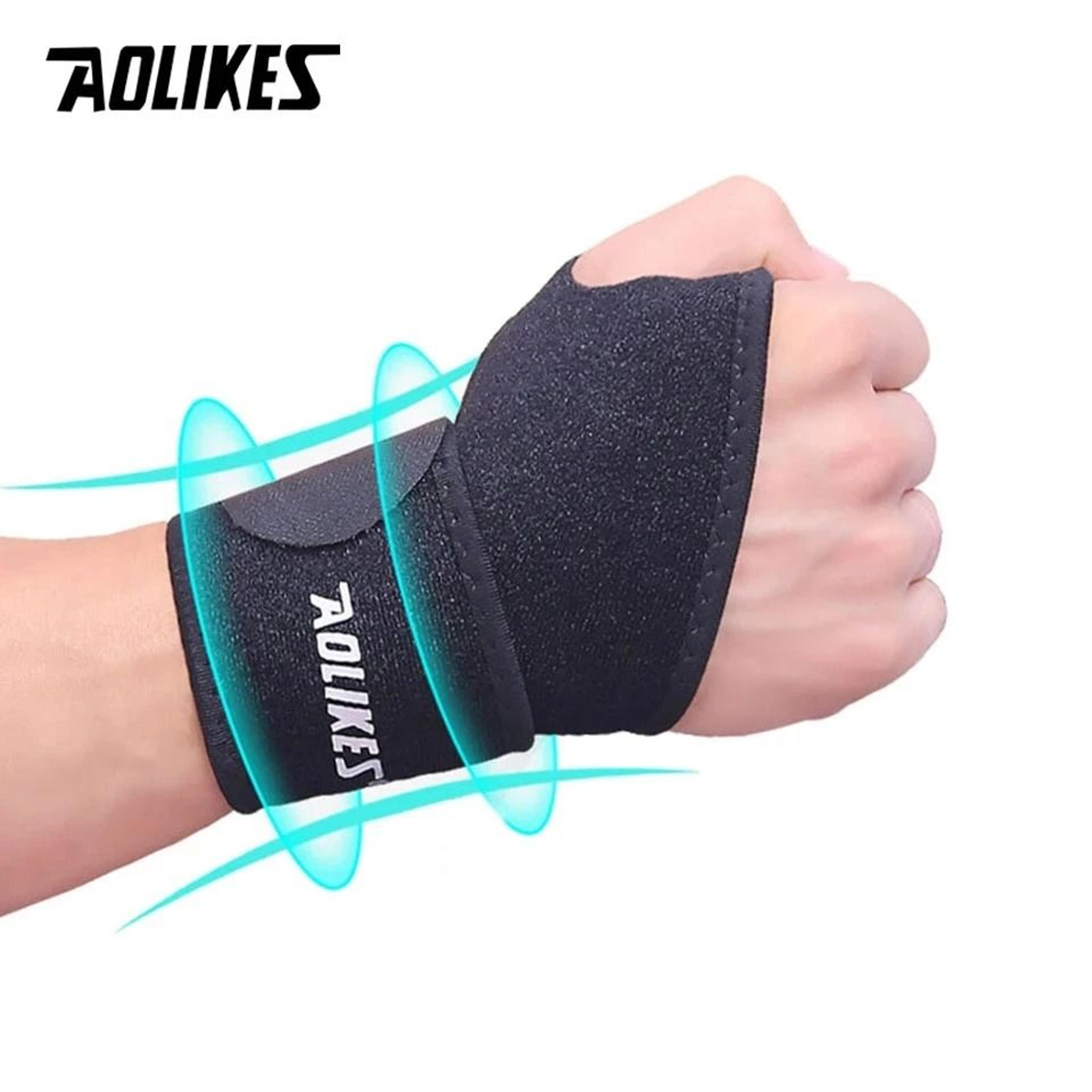aolikes adjustable compression wrist bandage and sport joint support wrap (1 pc)