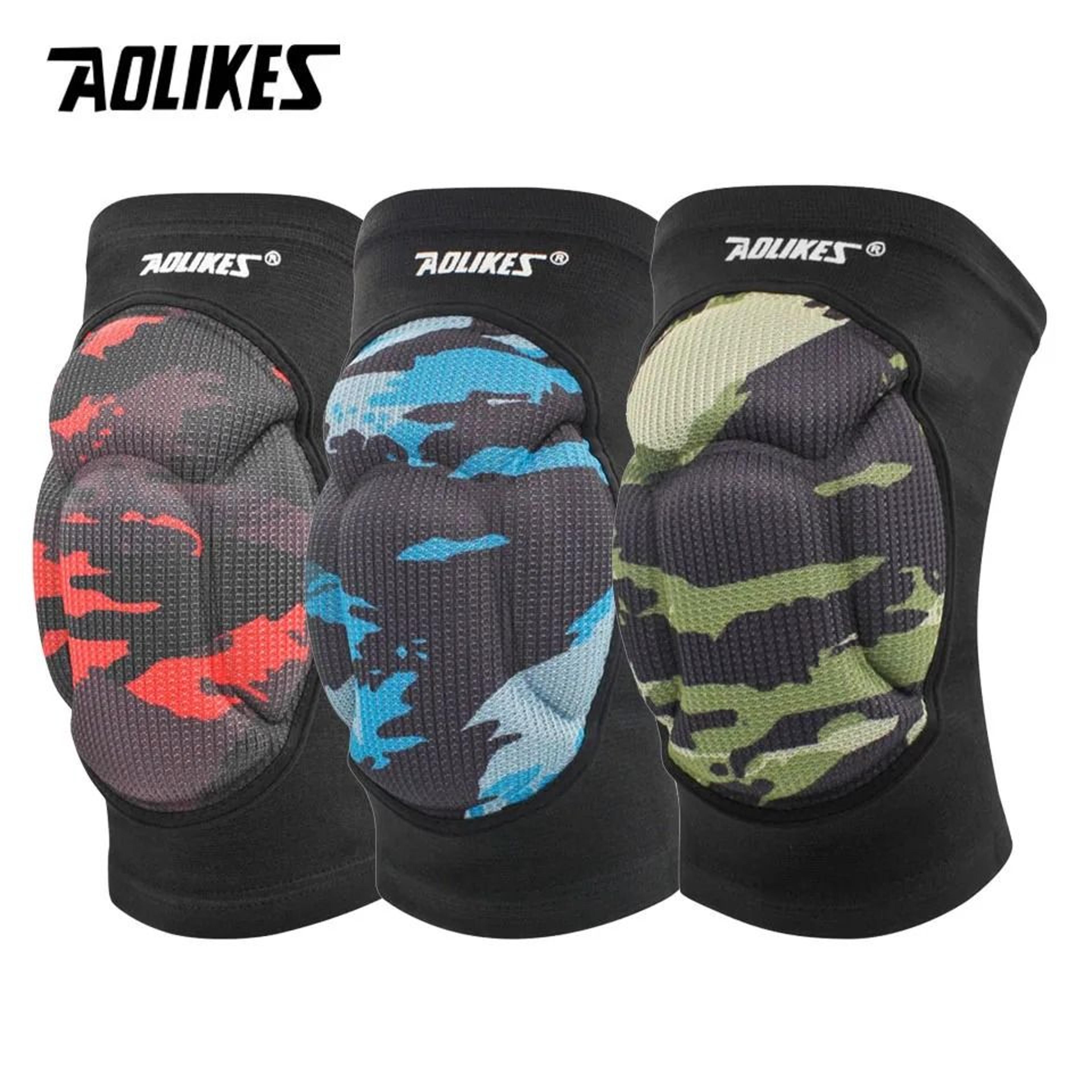 aolikes high-elasticity anti-slip protective thick sponge knee pads (1 pair)