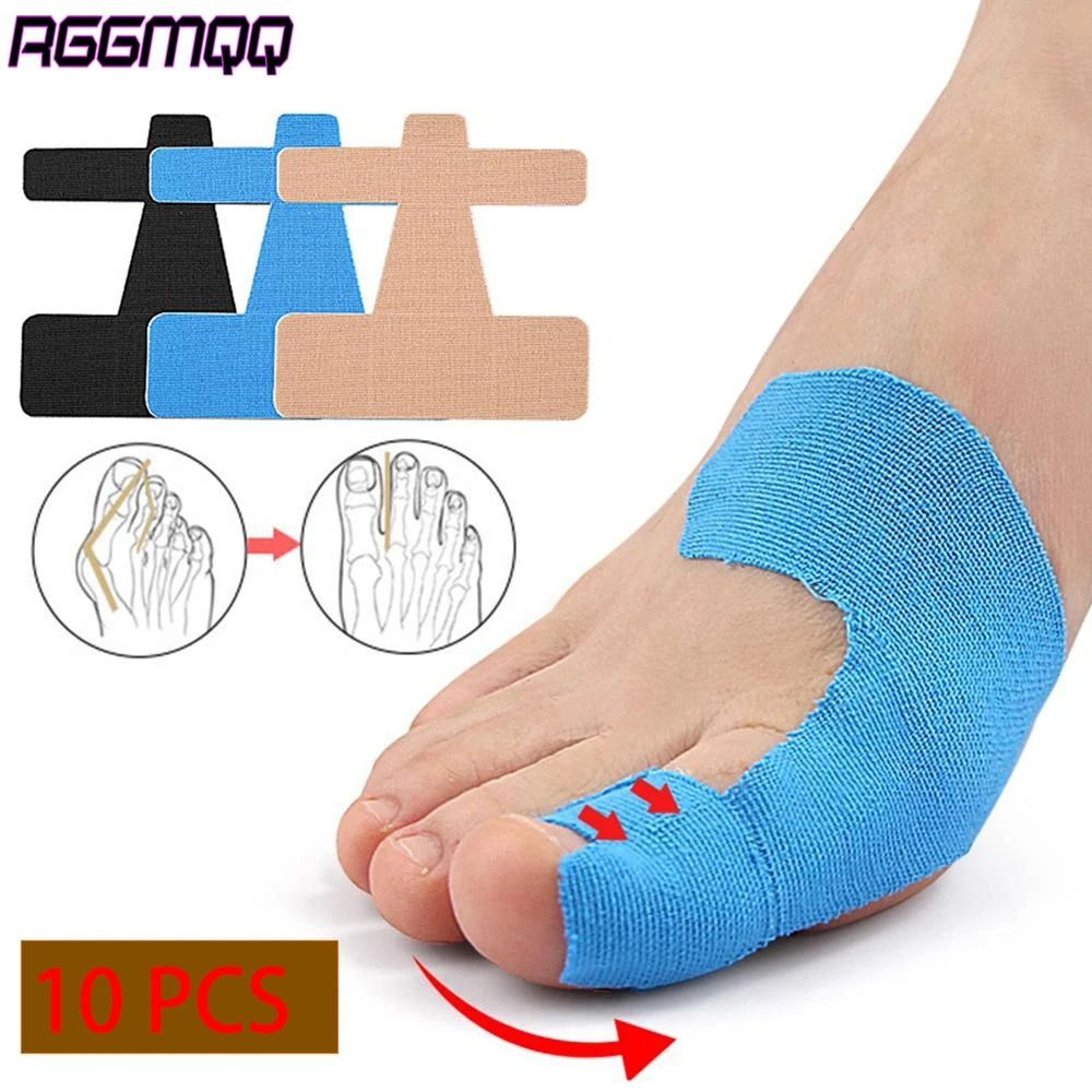 10pcs precut bunion corrector kinesiology tape for big toe pain relief