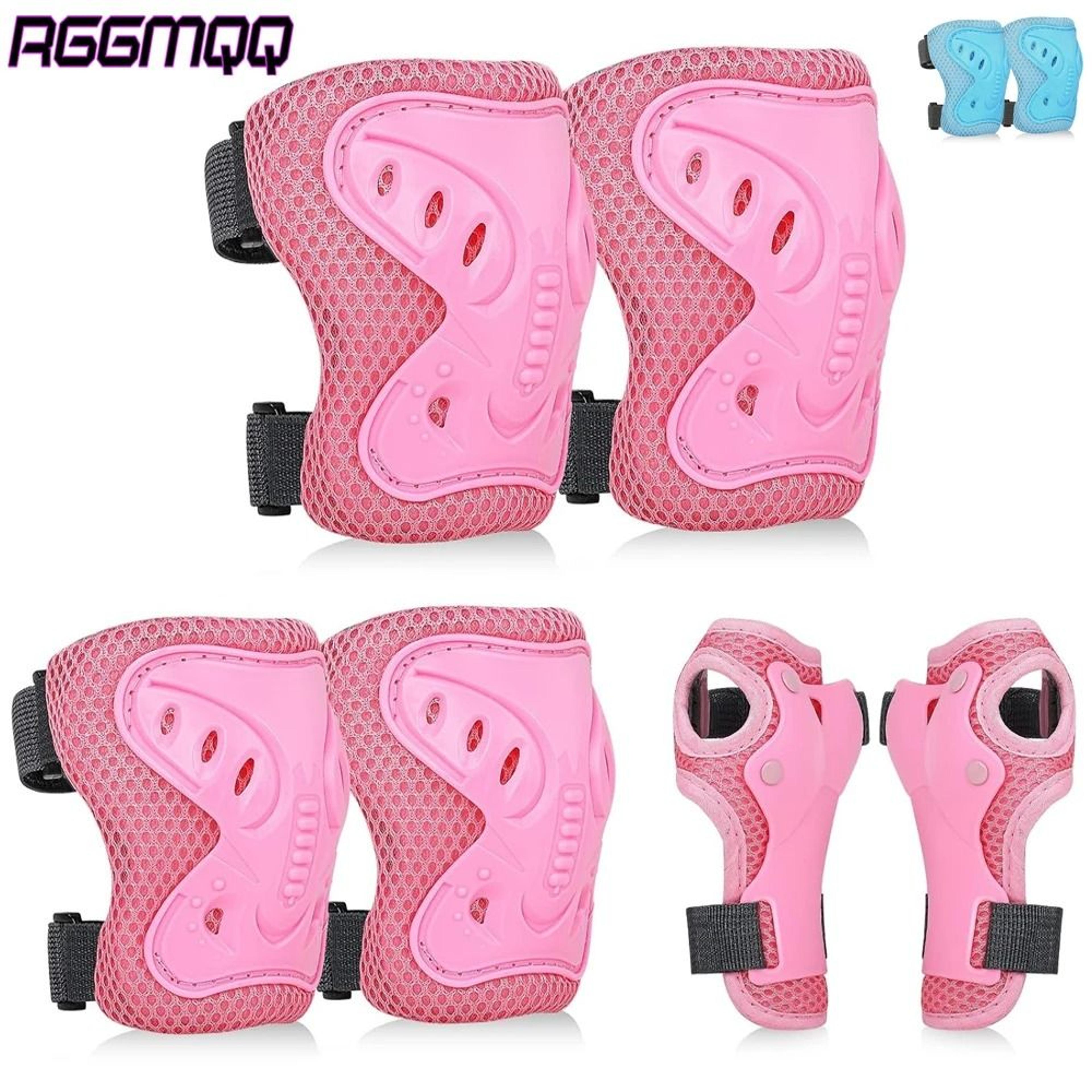 6pcs kids protective gear set with knee pads, elbow pads & wrist guards (ages 3-10)