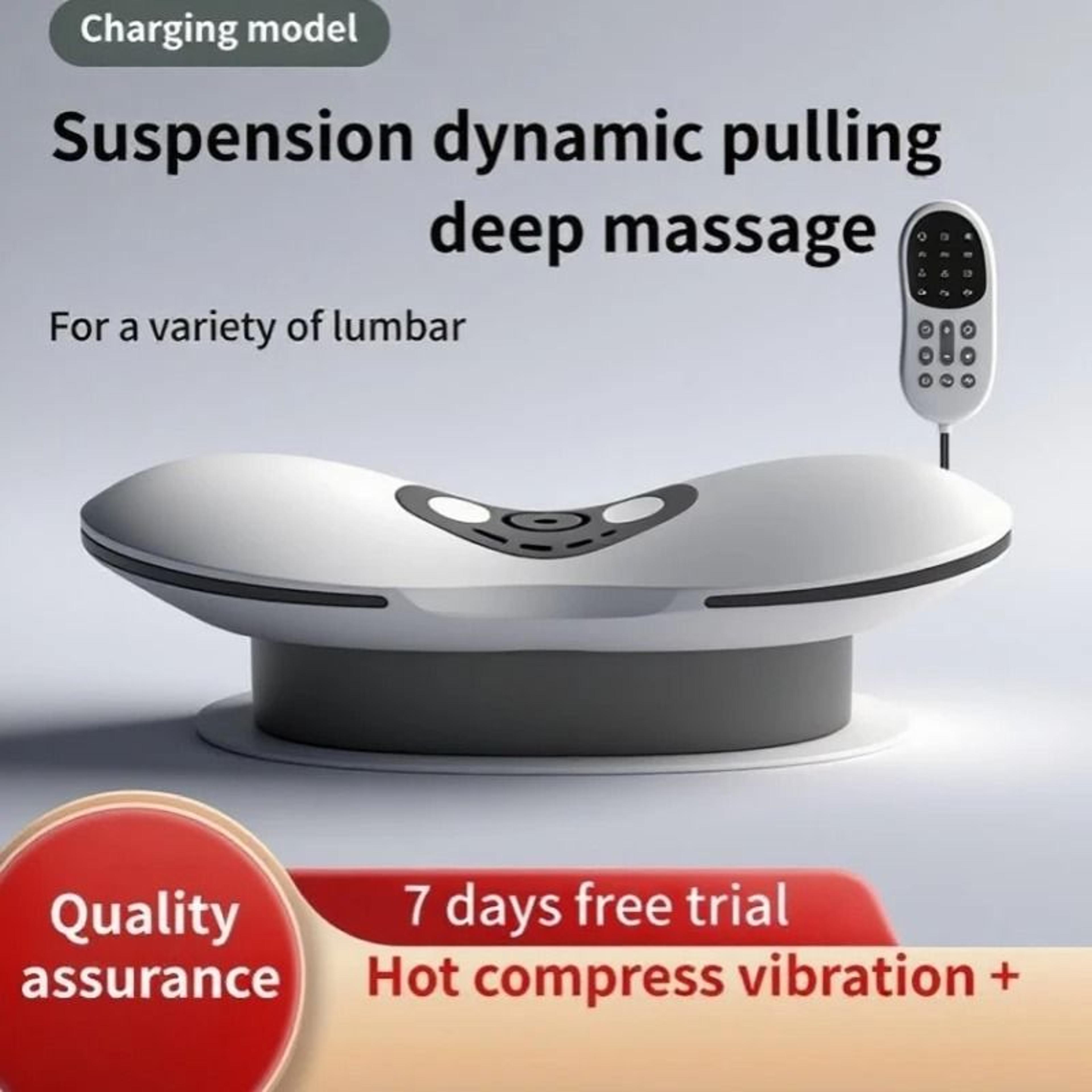 professional upgraded electric lumbar traction device with swing mobilization, heat, and inflatable stretching