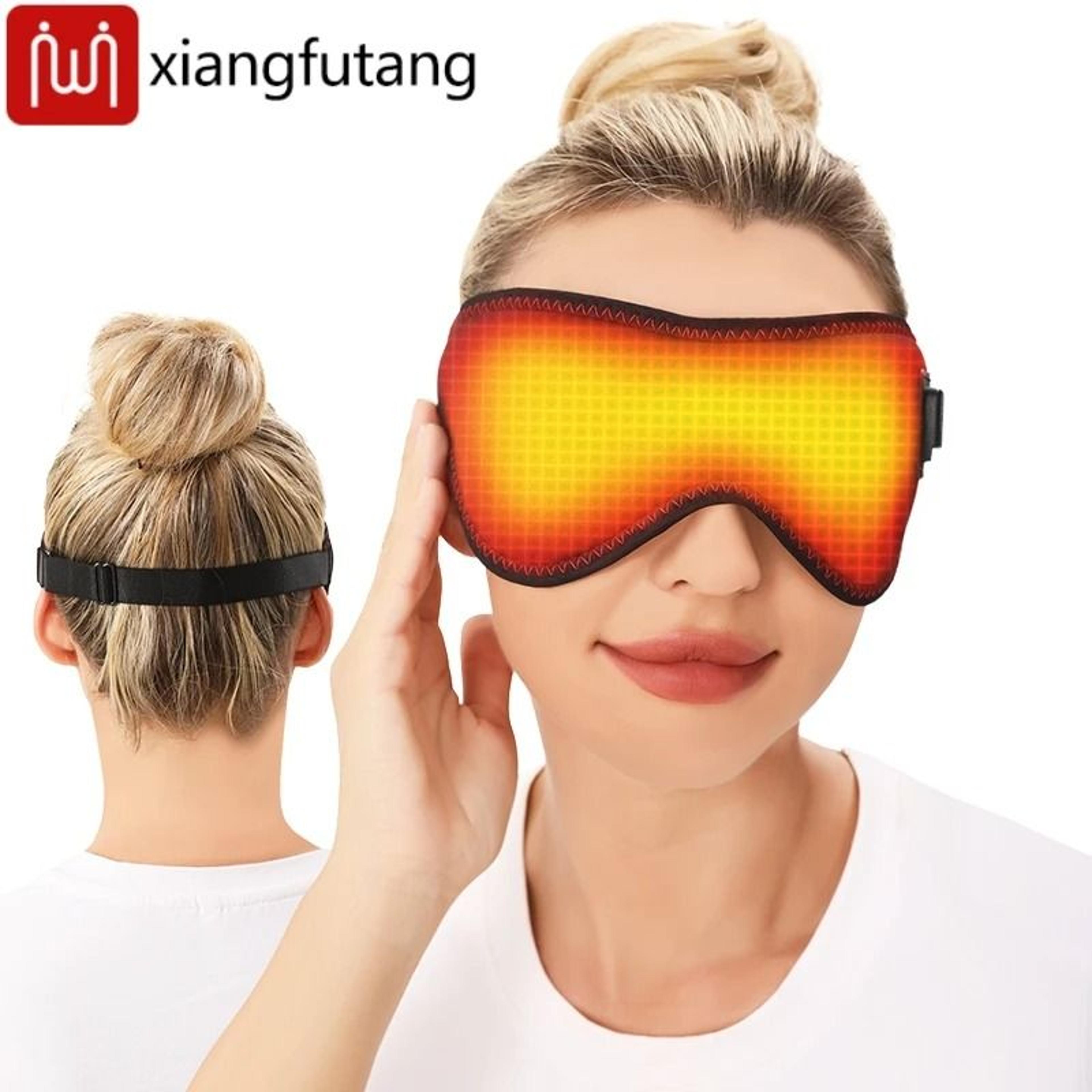 usb heated warm compress eye mask for dry eyes & sleep