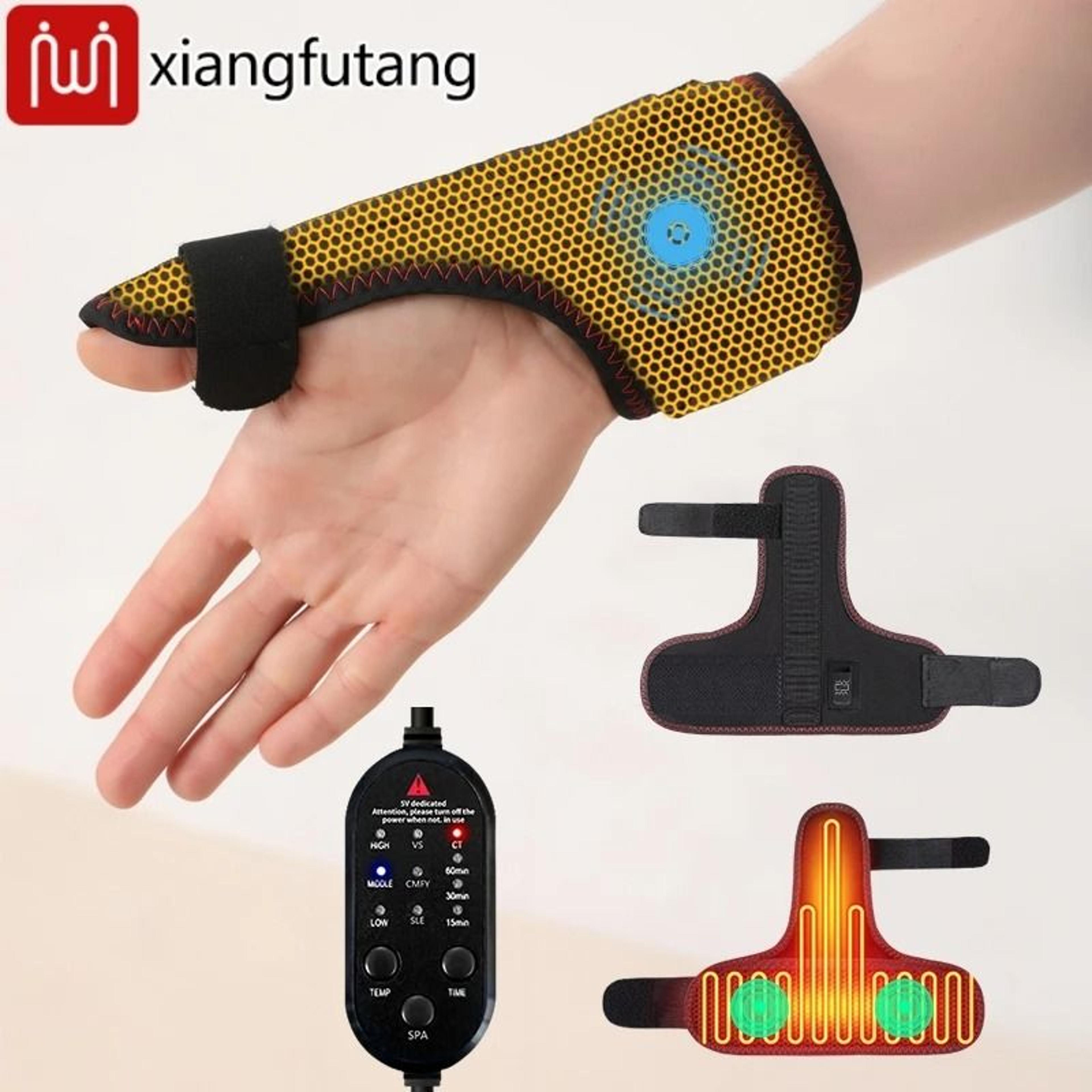 electric heated thumb & wrist support massage brace
