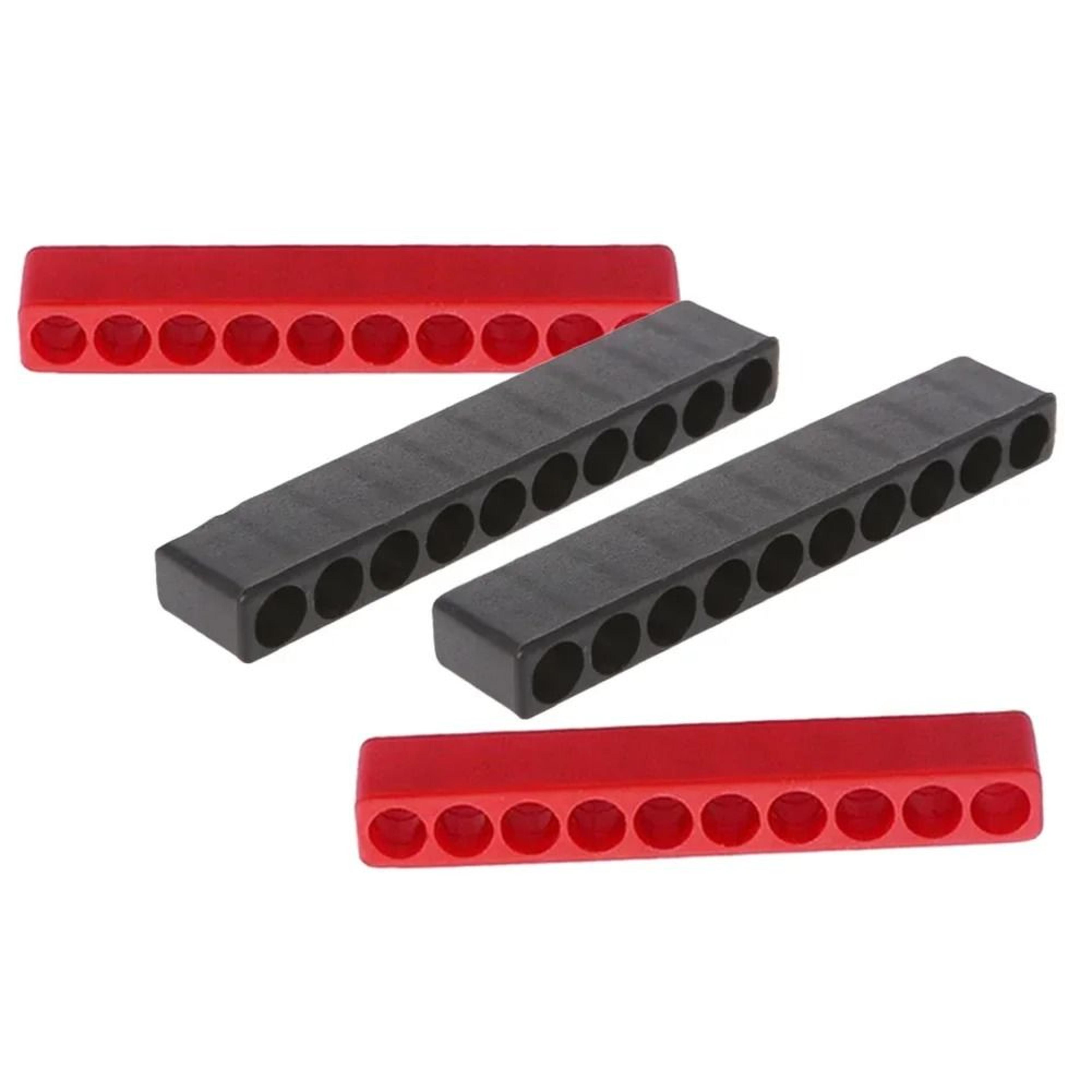4pcs 10 holes screwdriver bit holder soft rubber organizer