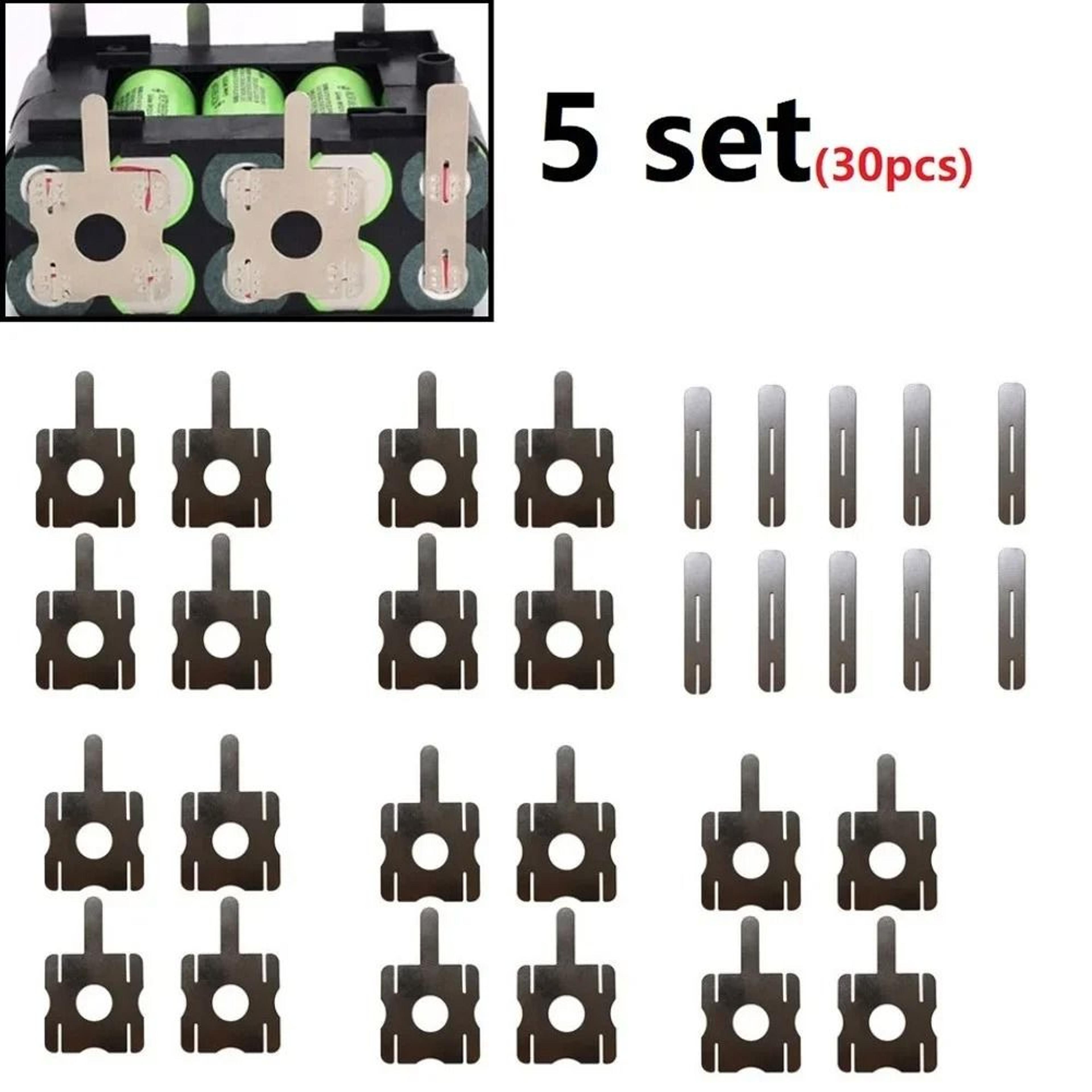 30pcs spots welding nickel plates 5set battery plating nickle sheet