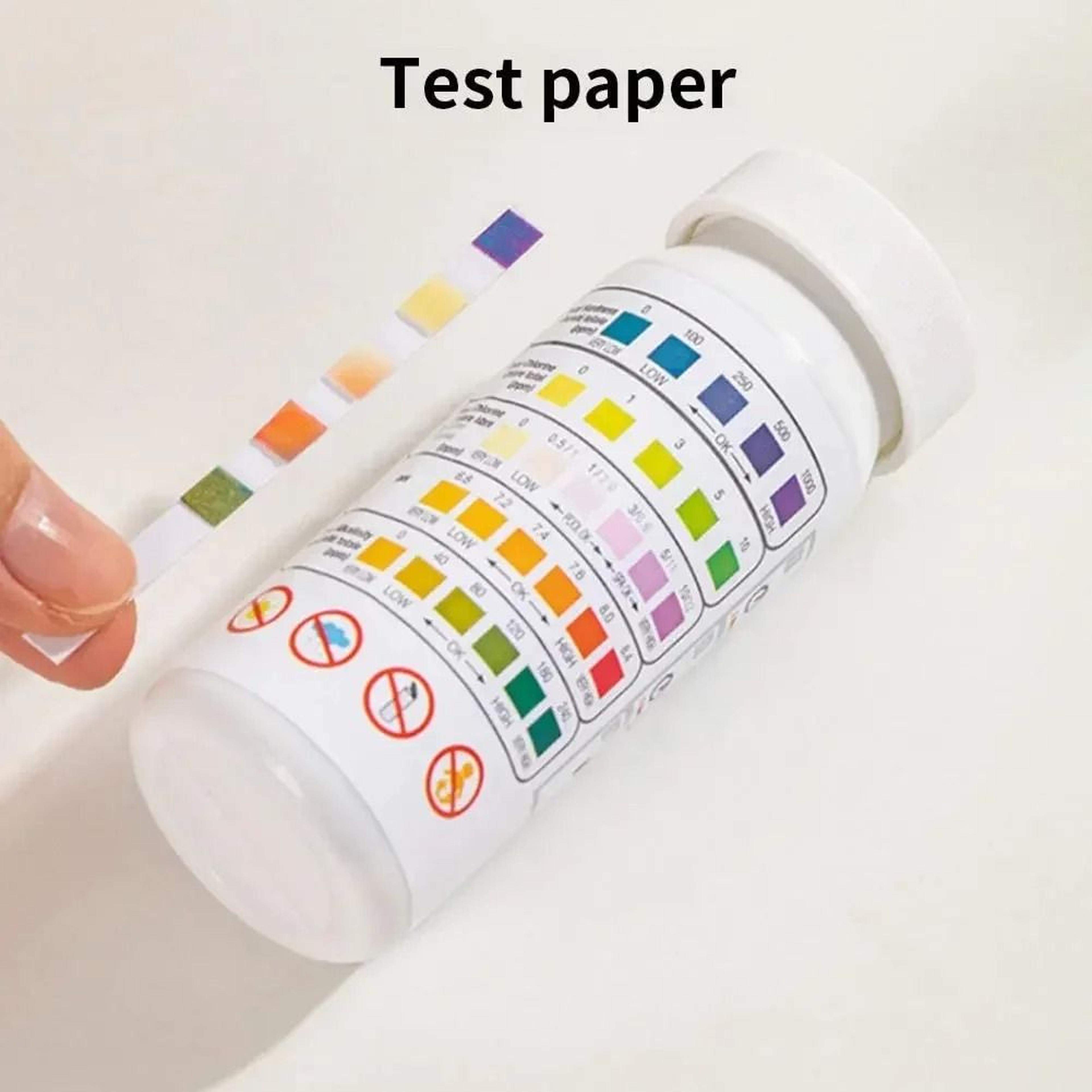 new 50pcs/set multipurpose 5-in-1 chlorine ph pool water test strips