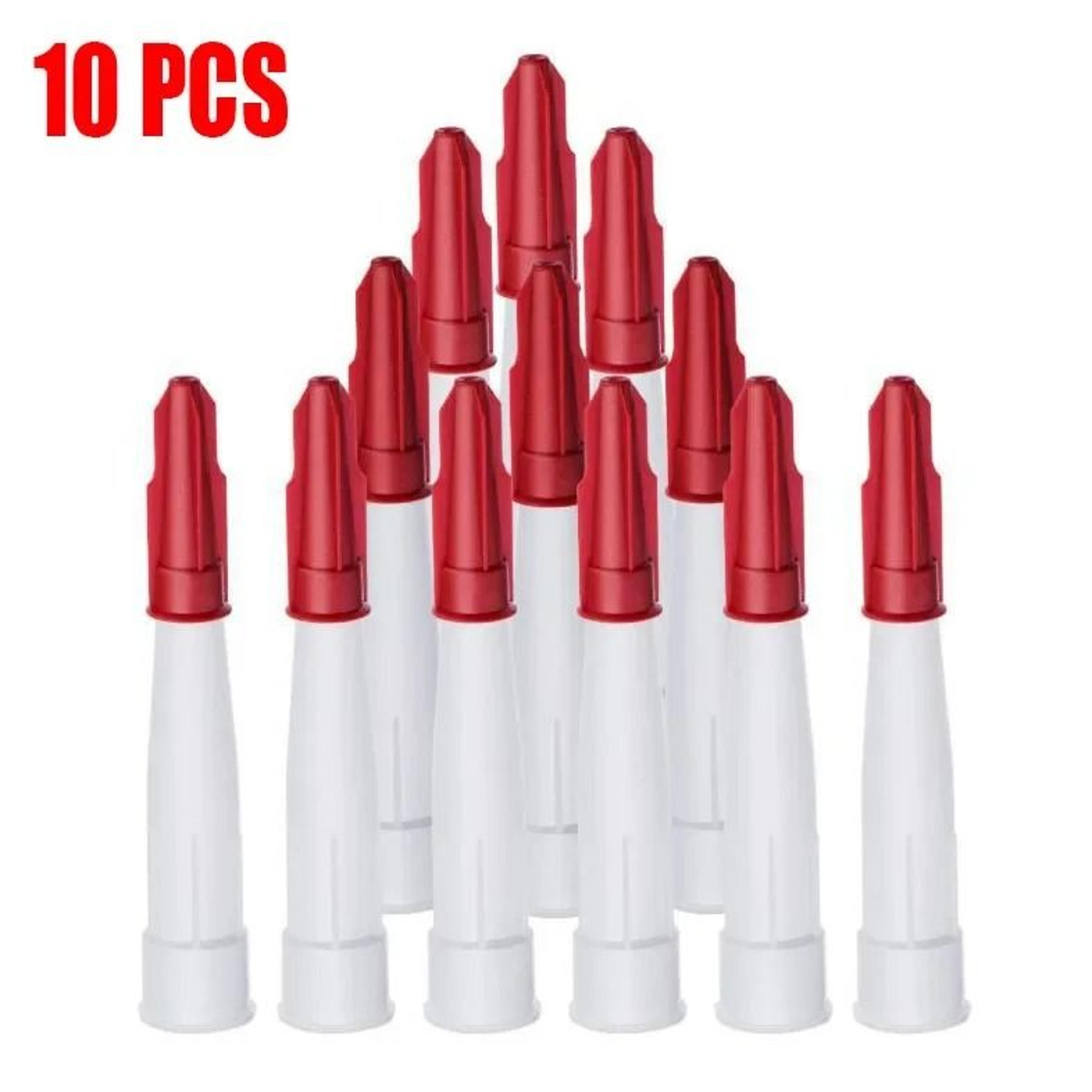 10pcs spare silicone nozzle sealant tool kit with screw covers