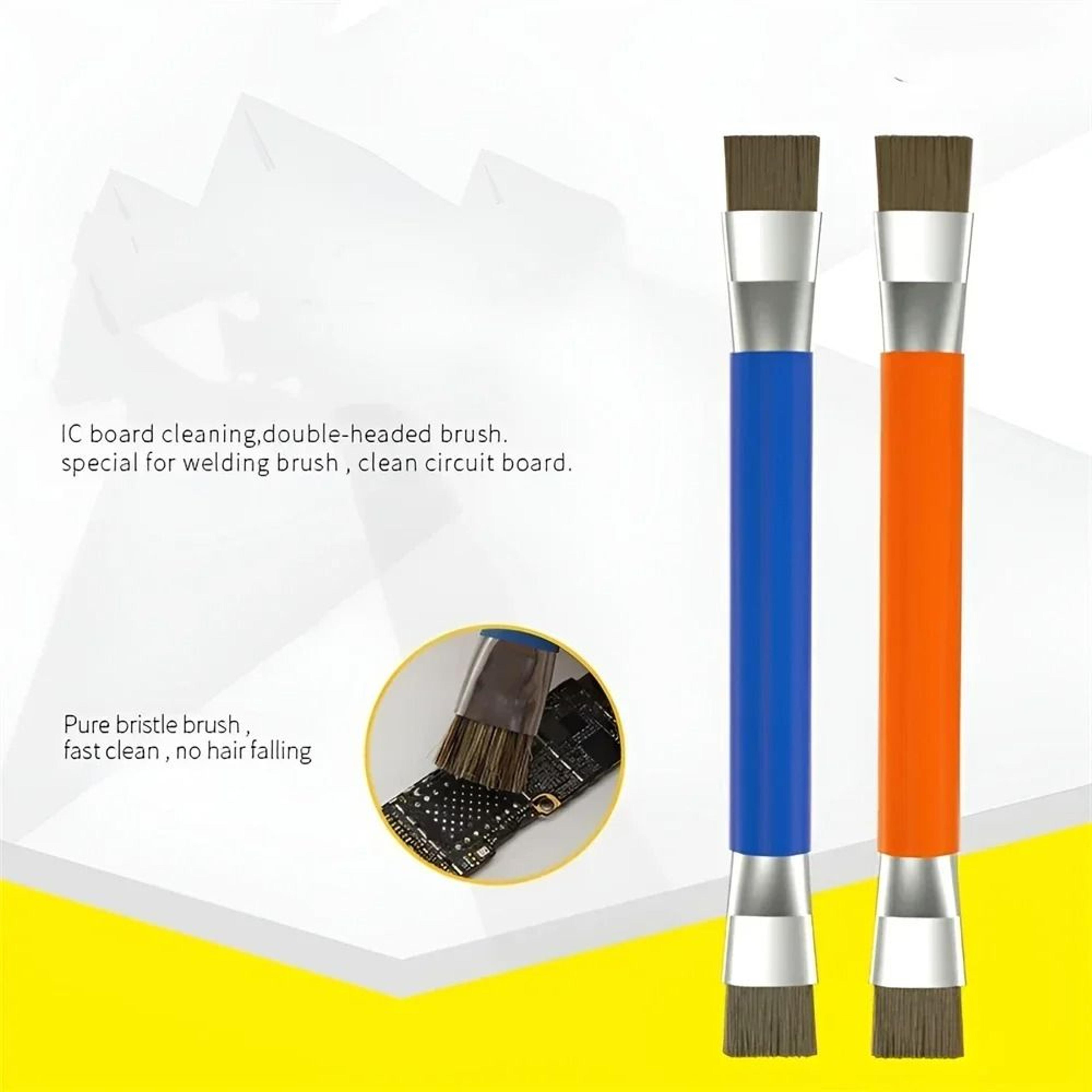 anti-static esd double-headed brush for circuit board & pcb repair